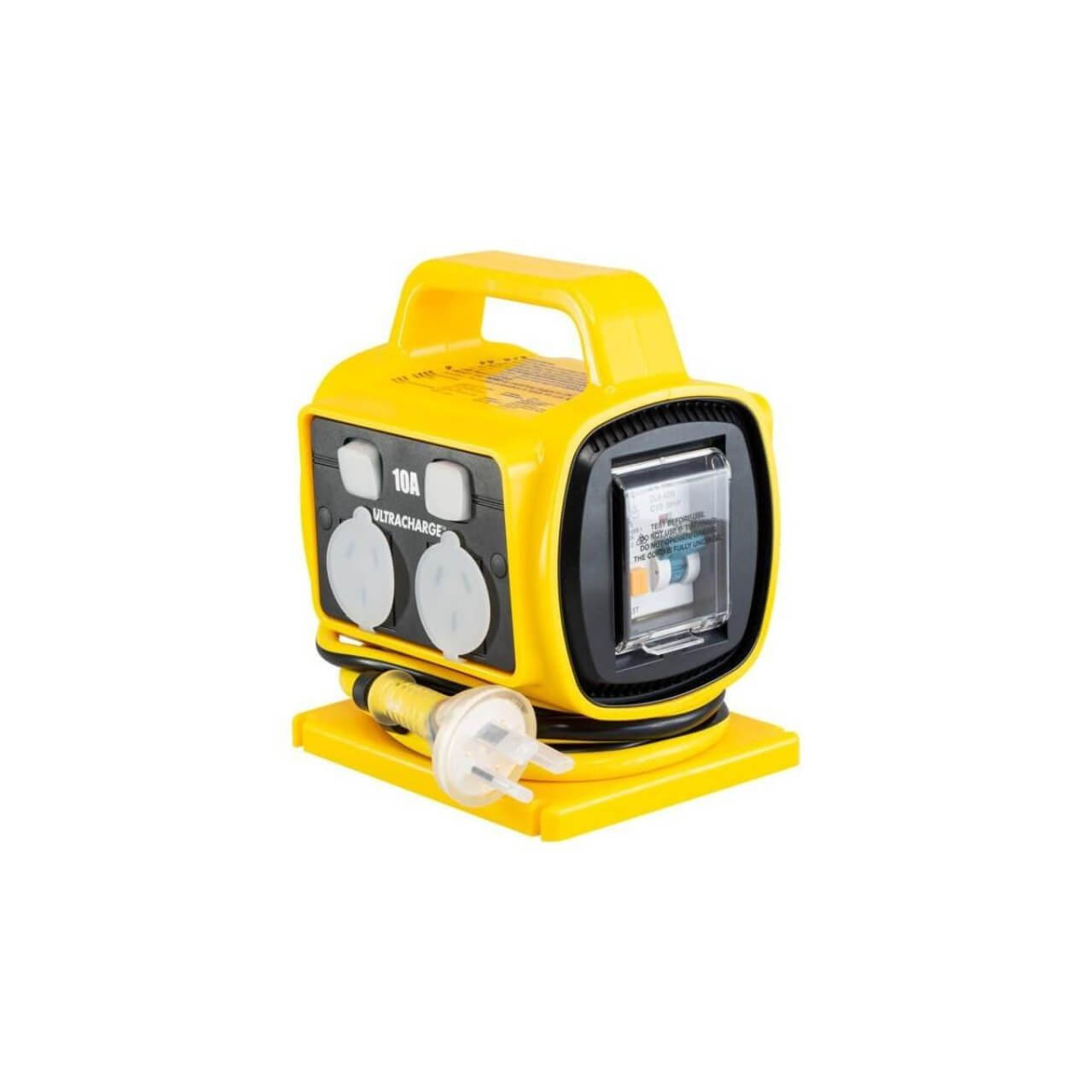 Ultracharge 10A 4 Outlet RCD Safety Power Block