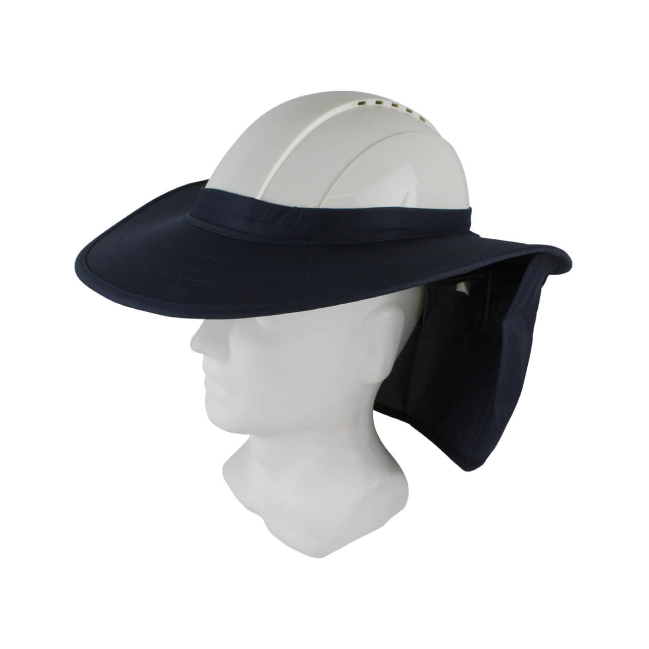Detachable Hard Hat Brim Navy Blue
