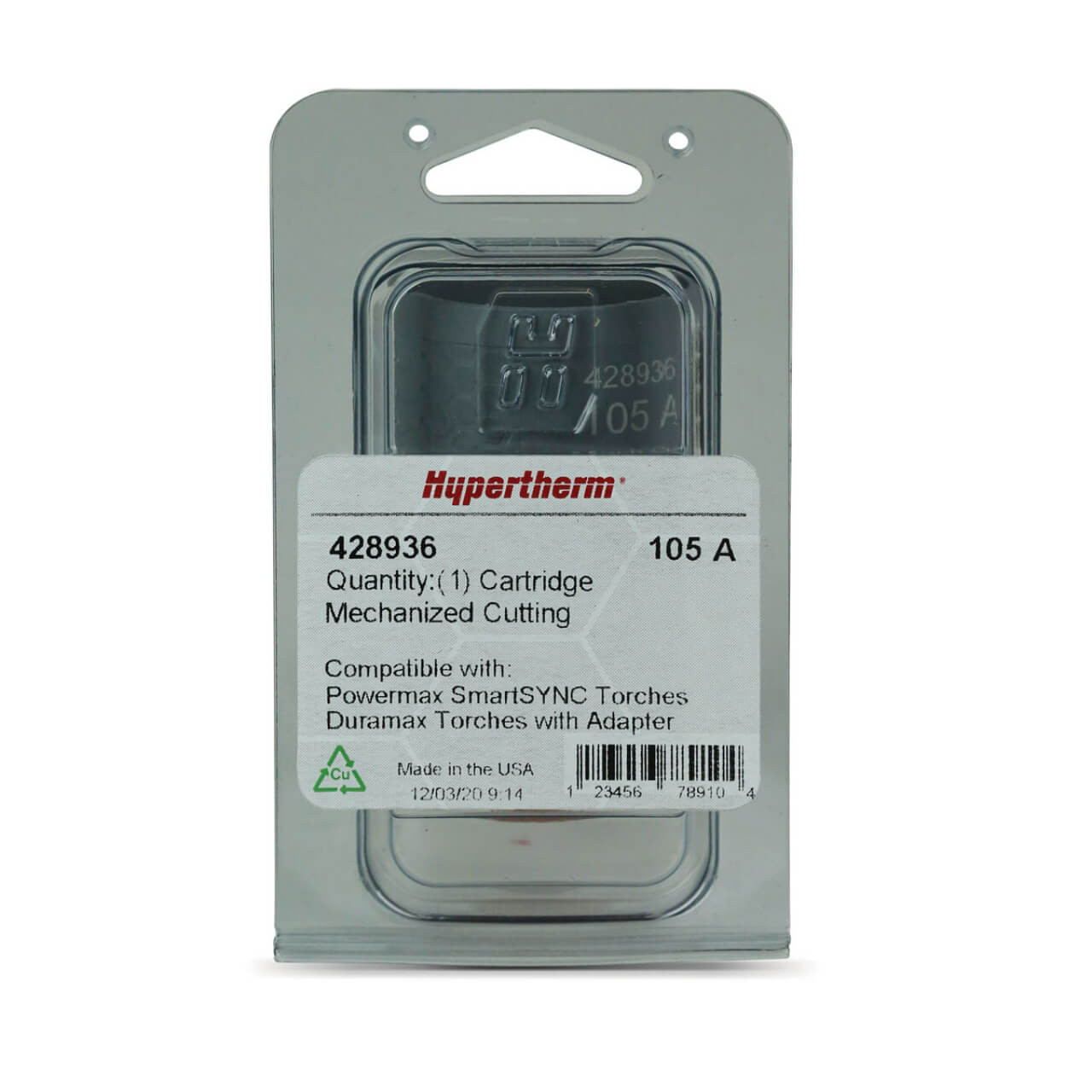 Hypertherm SmartSYNC Cartridge 105A Mechanized Cutting Hypertherm SmartSYNC Cartridge 105A Mechanized Cutting