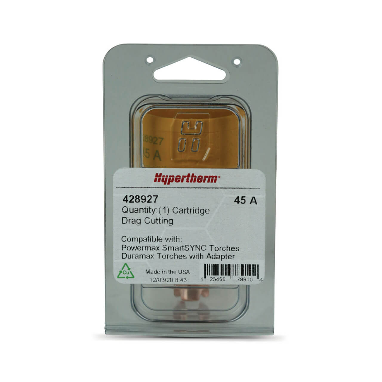 Hypertherm SmartSYNC Cartridge 45A Drag Cutting