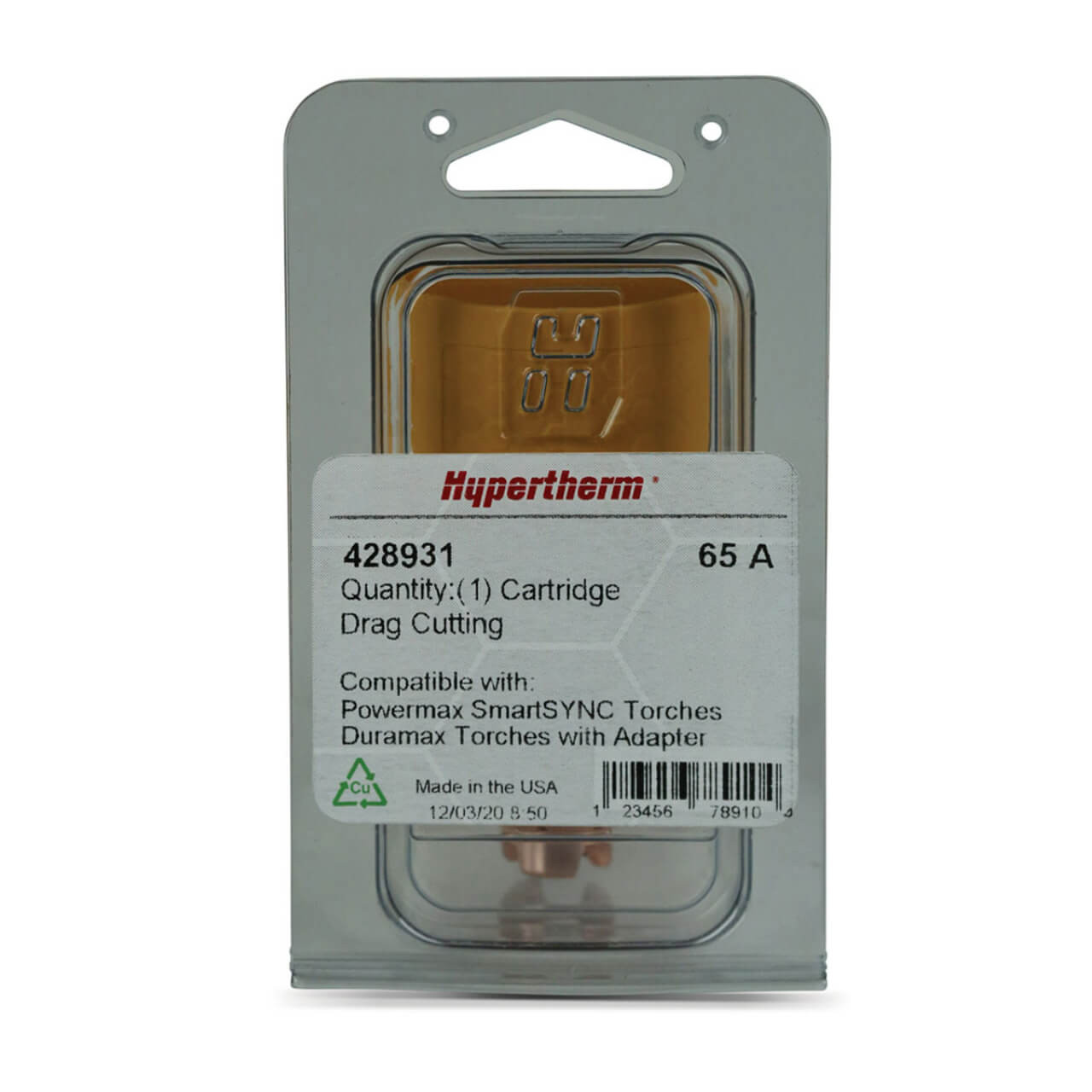 Hypertherm SmartSYNC Cartridge 65A Drag Cutting