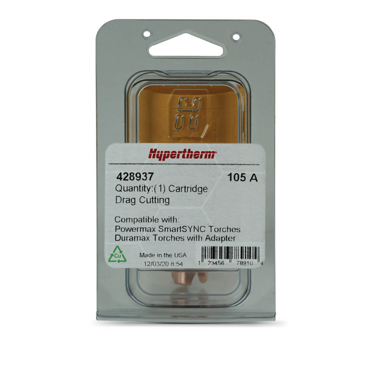 Hypertherm SmartSYNC Cartridge 105A Drag Cutting