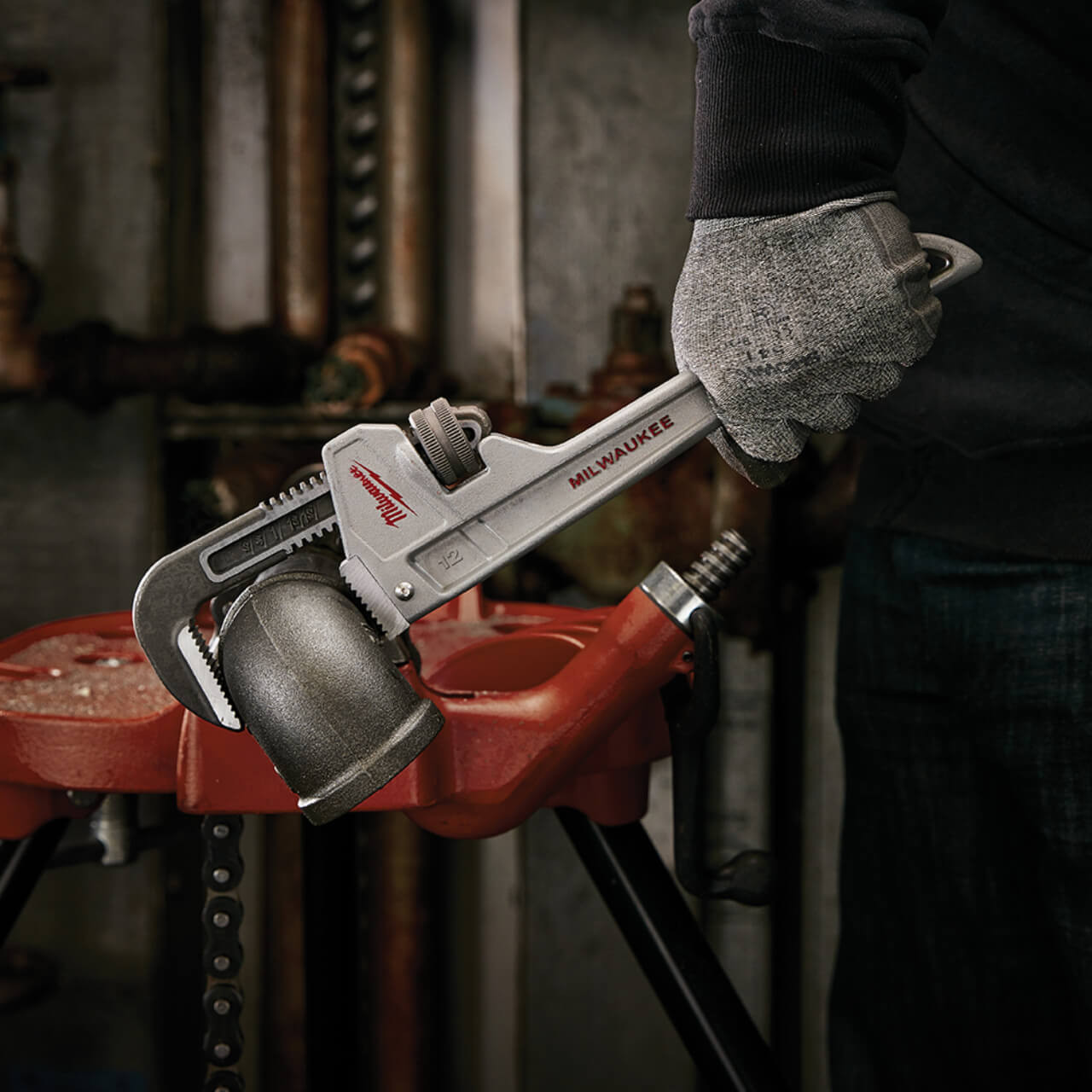 Milwaukee 304mm Aluminium Pipe Wrench