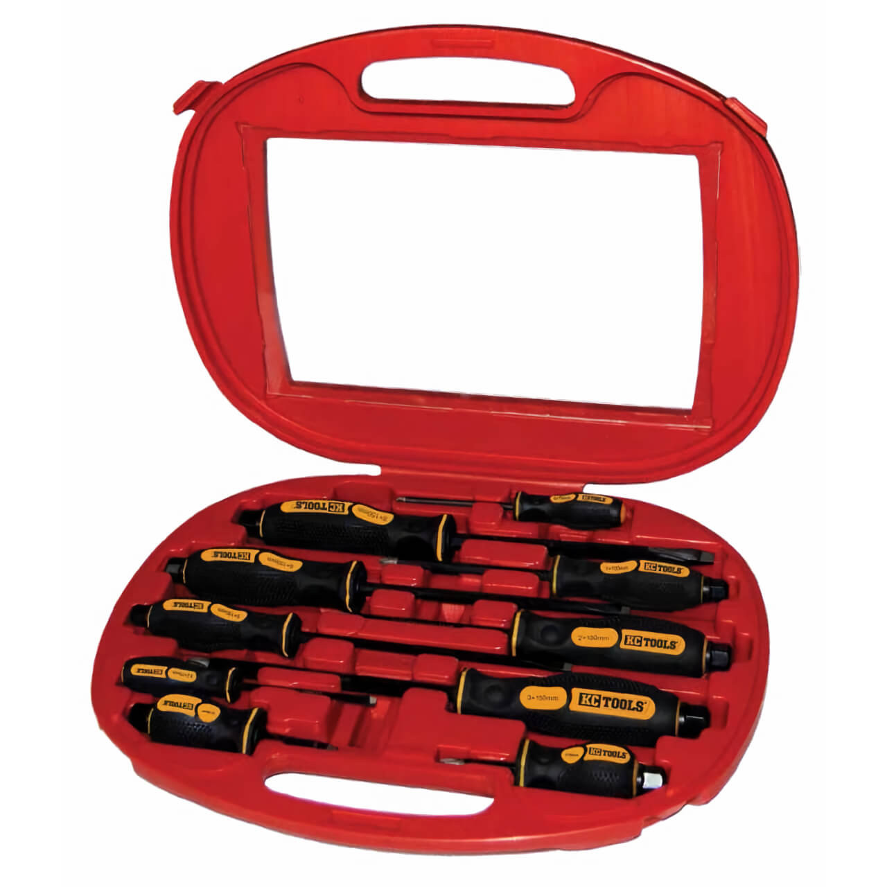 KC Tools Screwdriver Set With Hex Bolsters 10pce