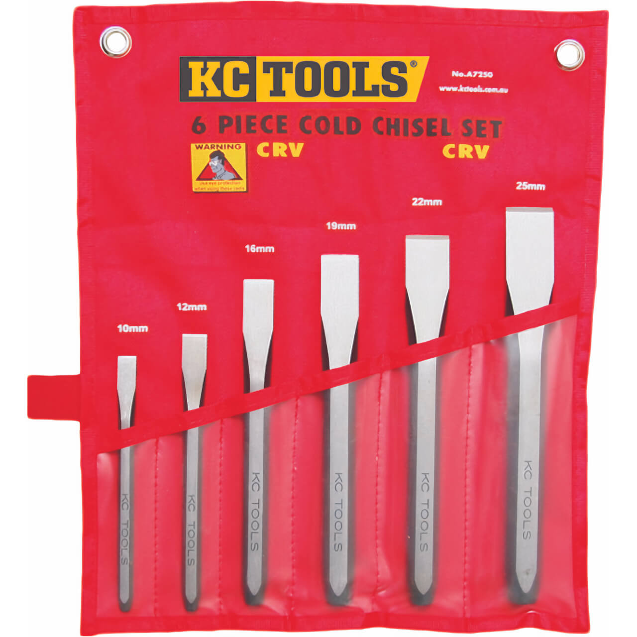 KC Tools Cold Chisel Set 6pce