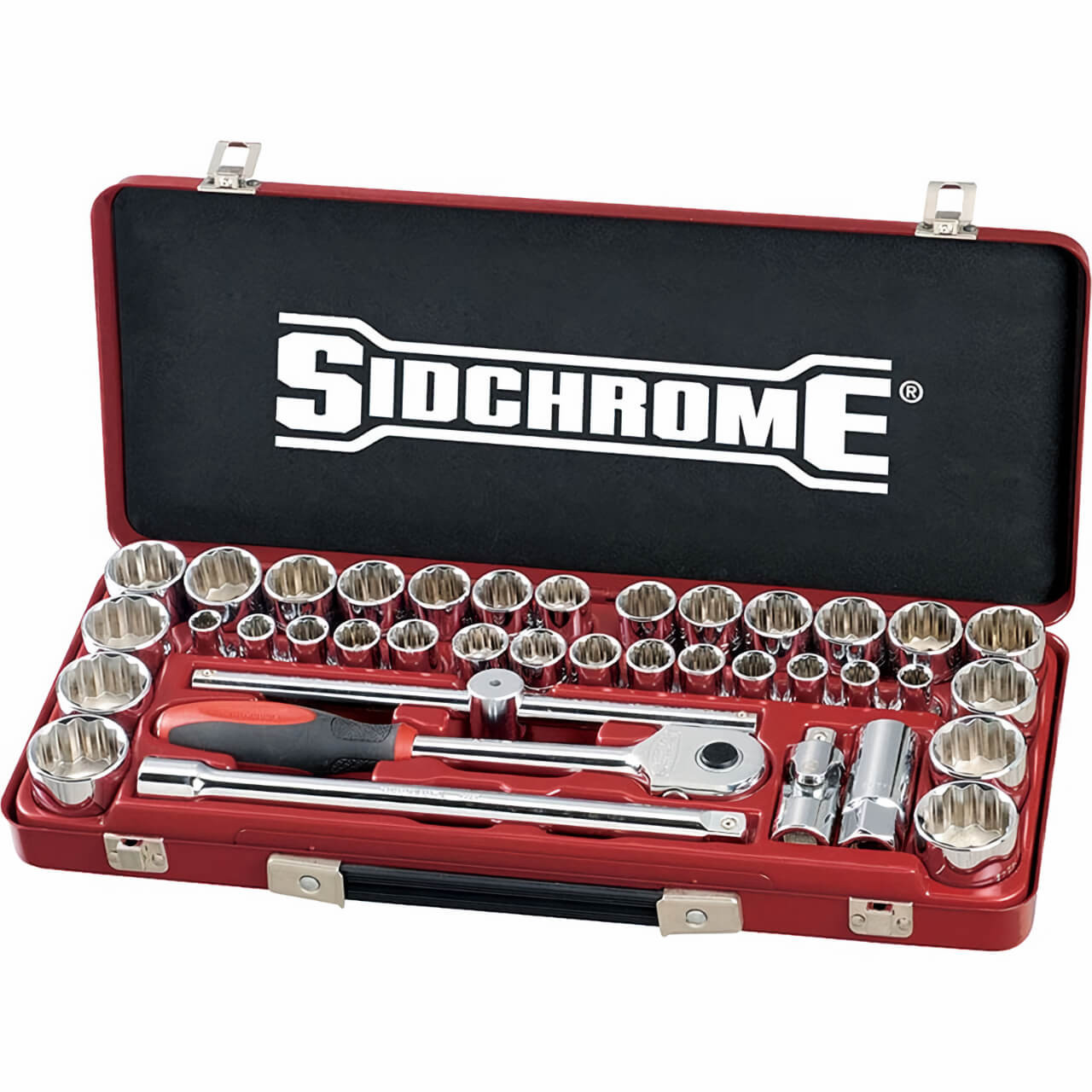 Sidchrome 1/2 Dr Socket Set Metric & Imperial 40pce