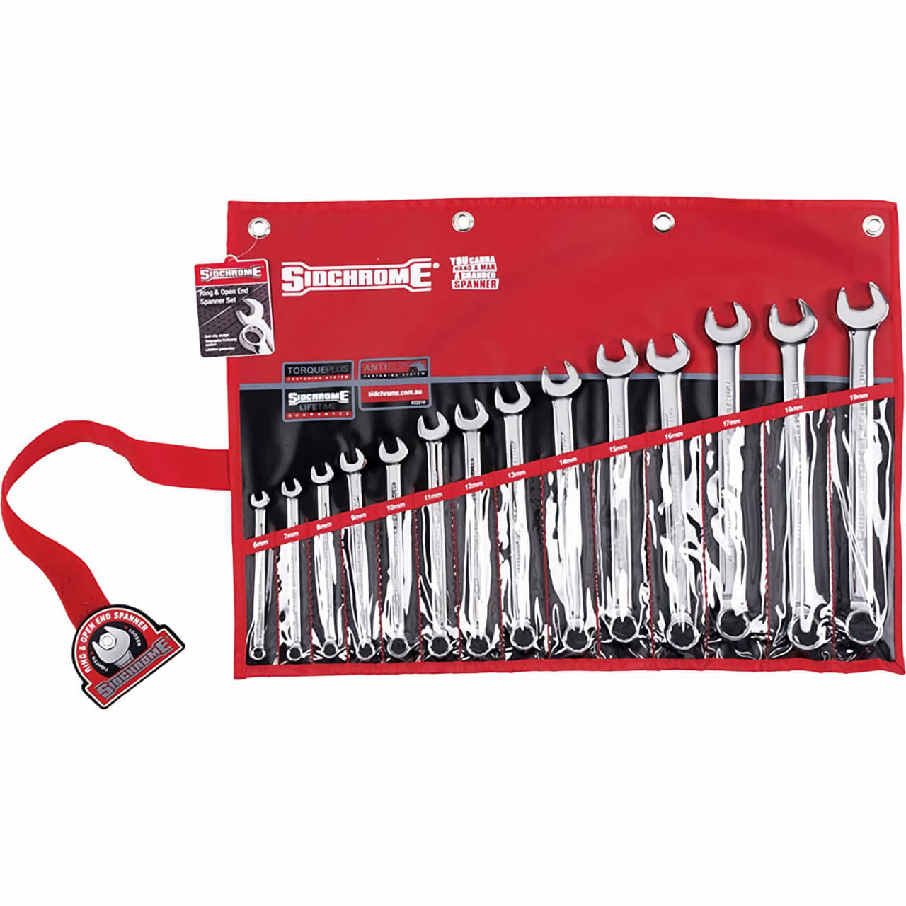 Sidchrome Combination ROE Spanner Set Metric 14pce