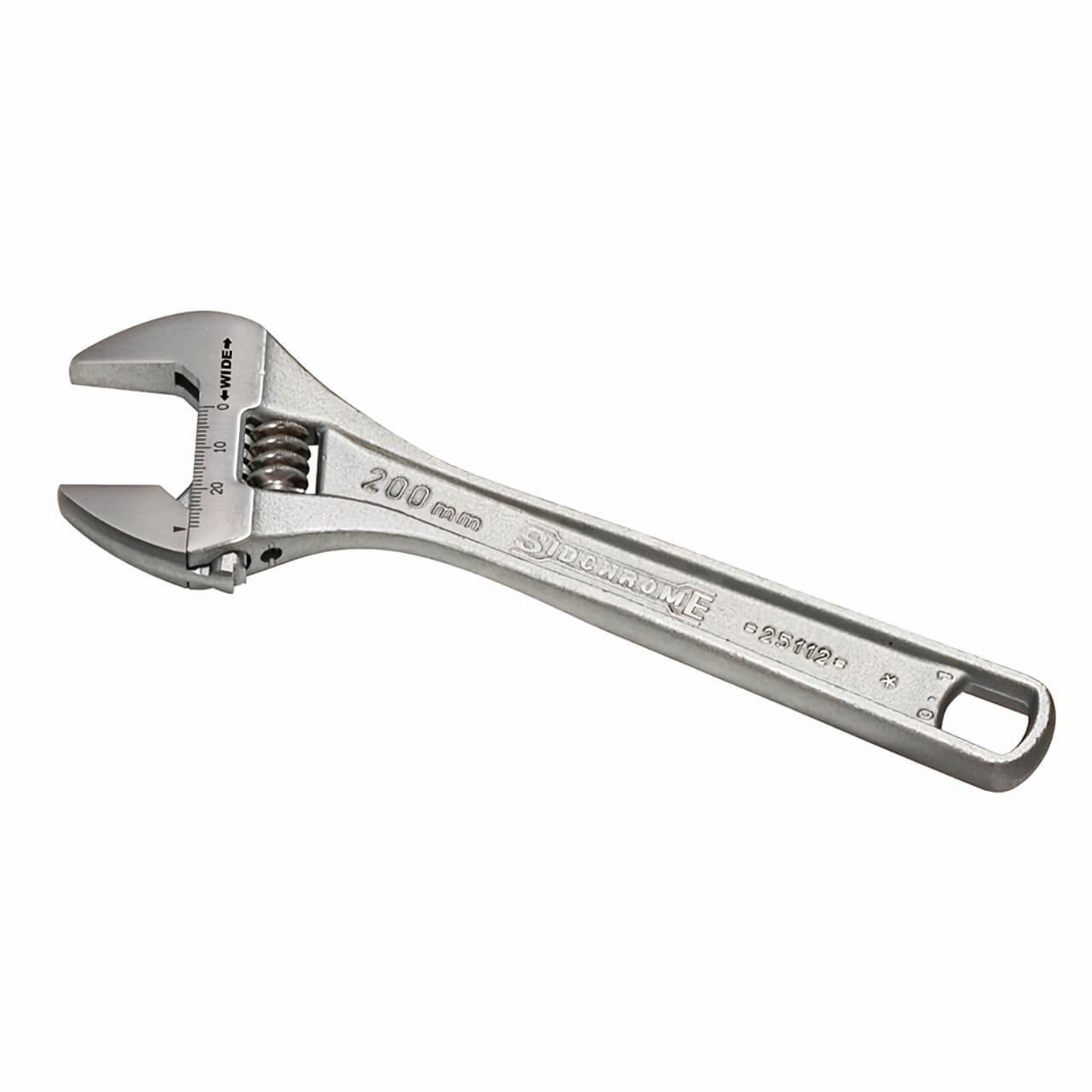 Sidchrome 200mm Premium Chrome Plated Adjustable Wrench