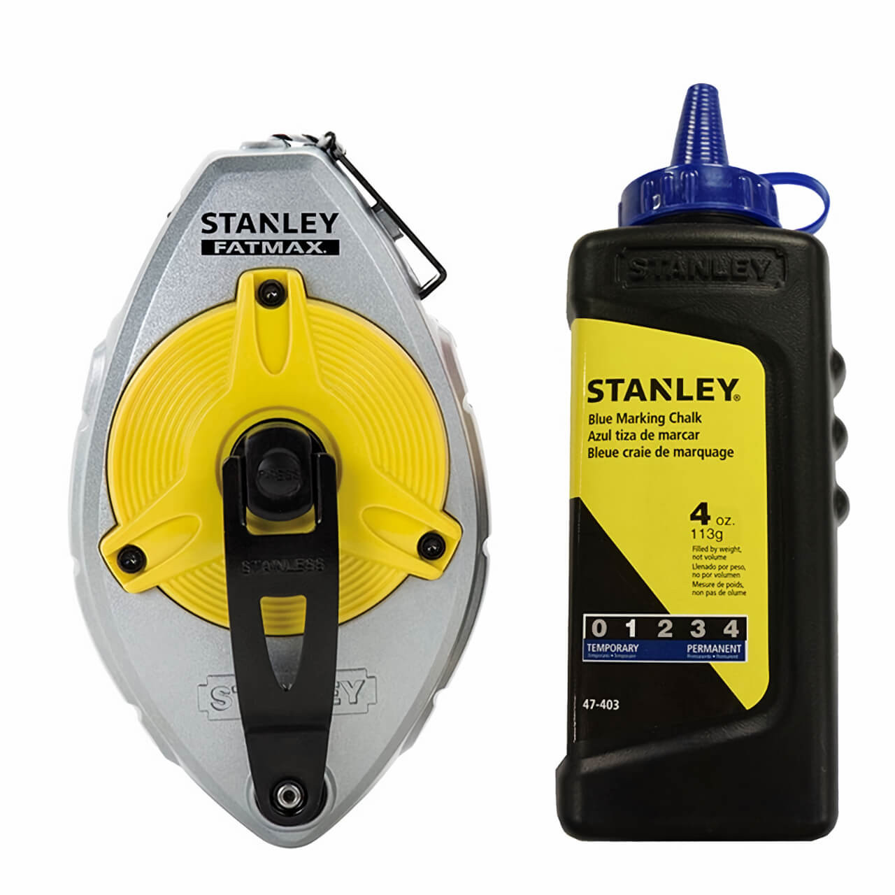 Stanley FatMax Xtreme Chalk Line Reel With Blue Chalk 30m/100'