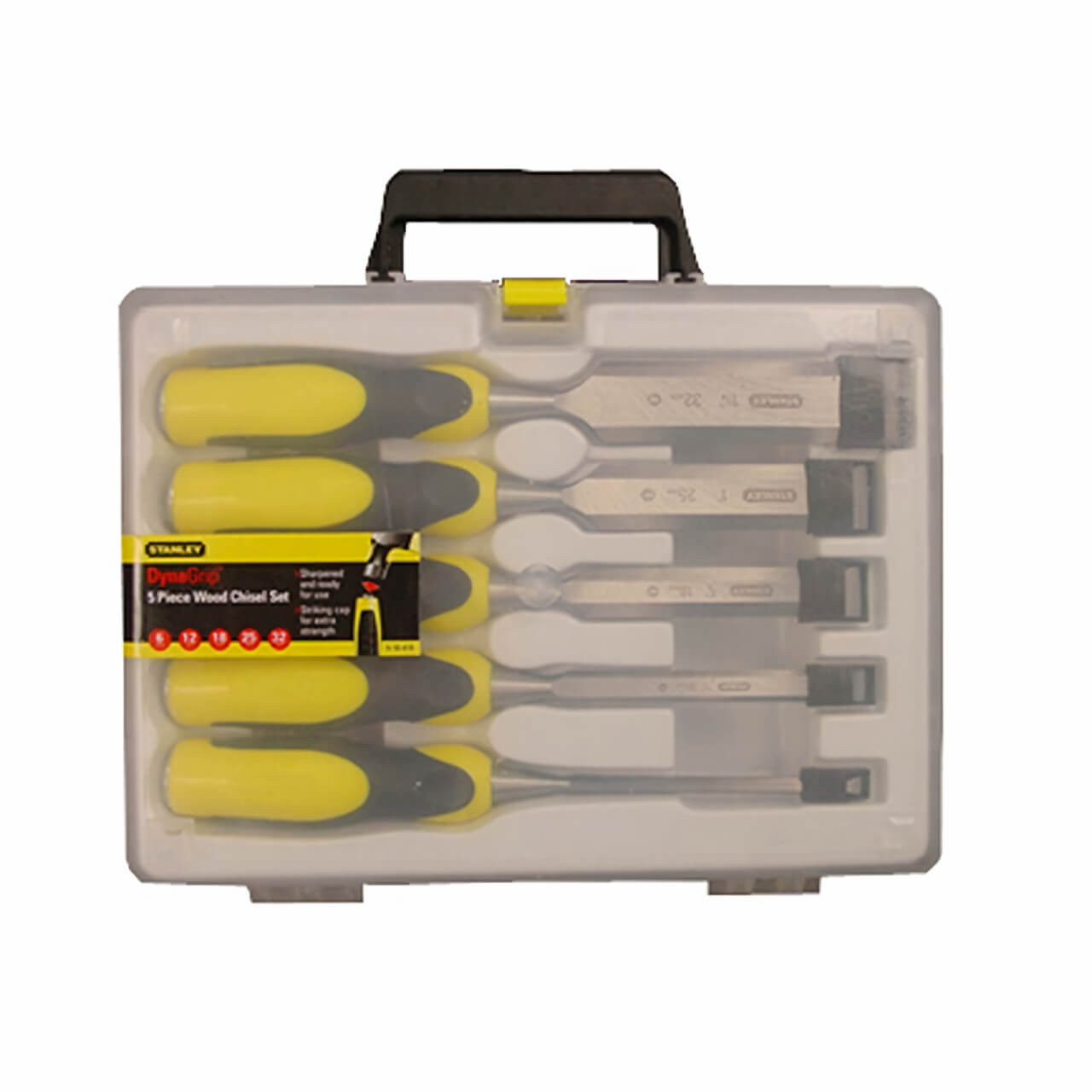 Stanley Dynagrip Wood Chisel Set 5pce