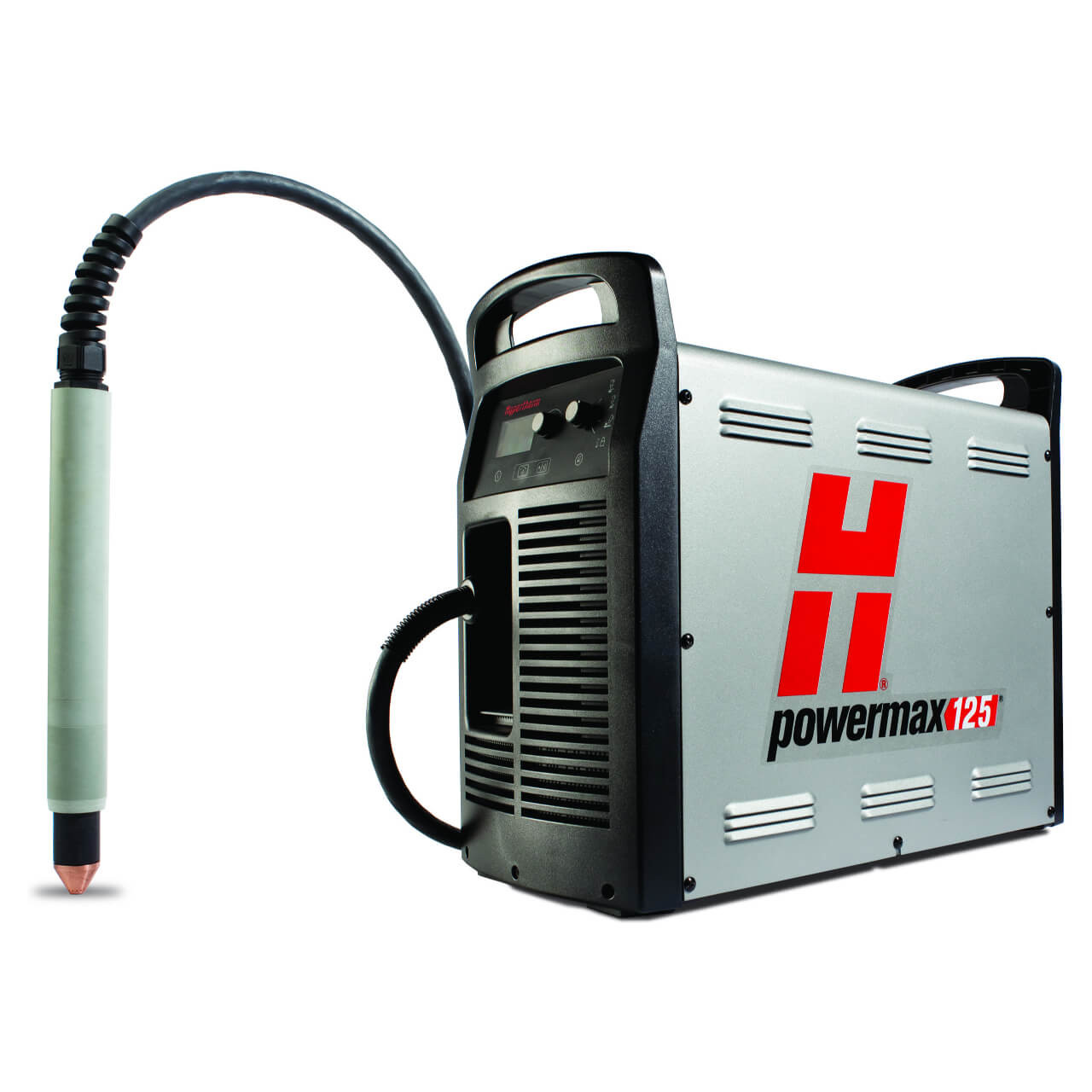 Hypertherm Powermax125 415V Mech Plasma Cutter. Combo 180°M 15.2m & 85°H 7.6m