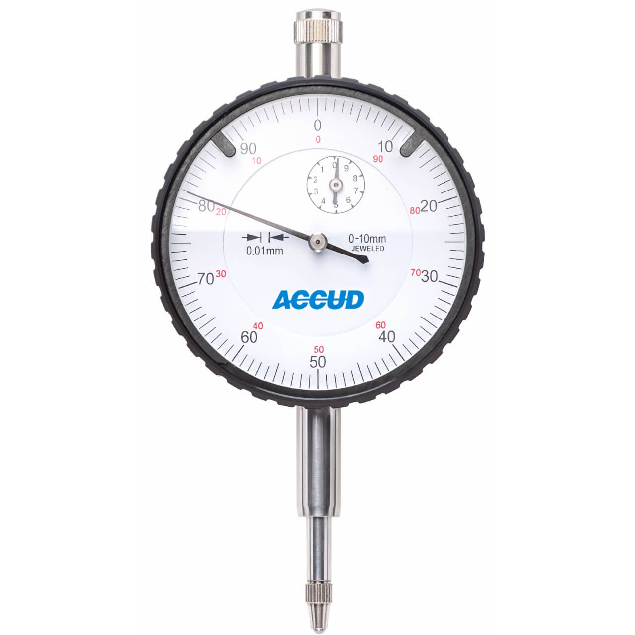 Accud 10mm Metric Jeweled Bearing Dial Indicator