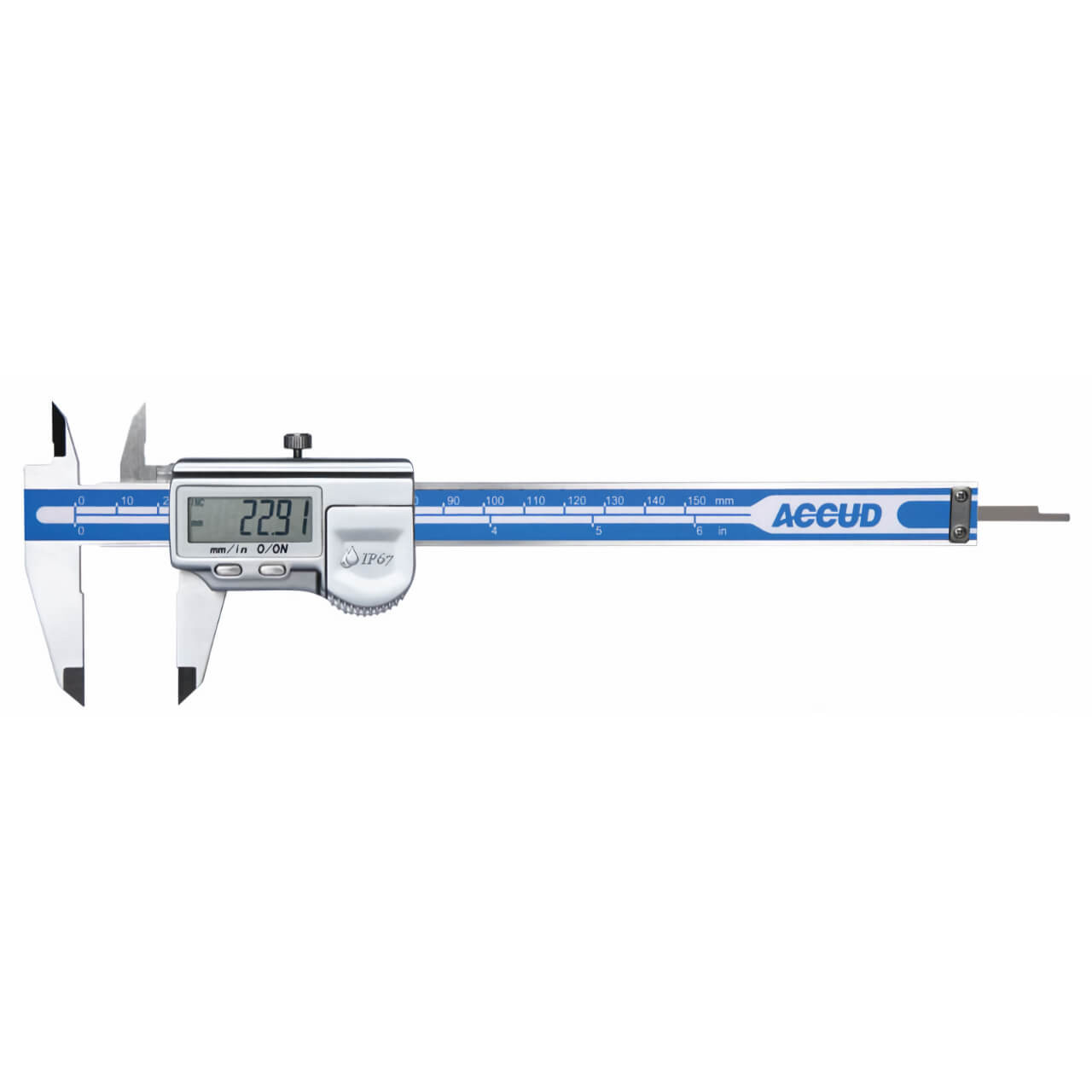 Accud 300mm/12” Coolant Proof Dual Scale Digital IP67 Caliper