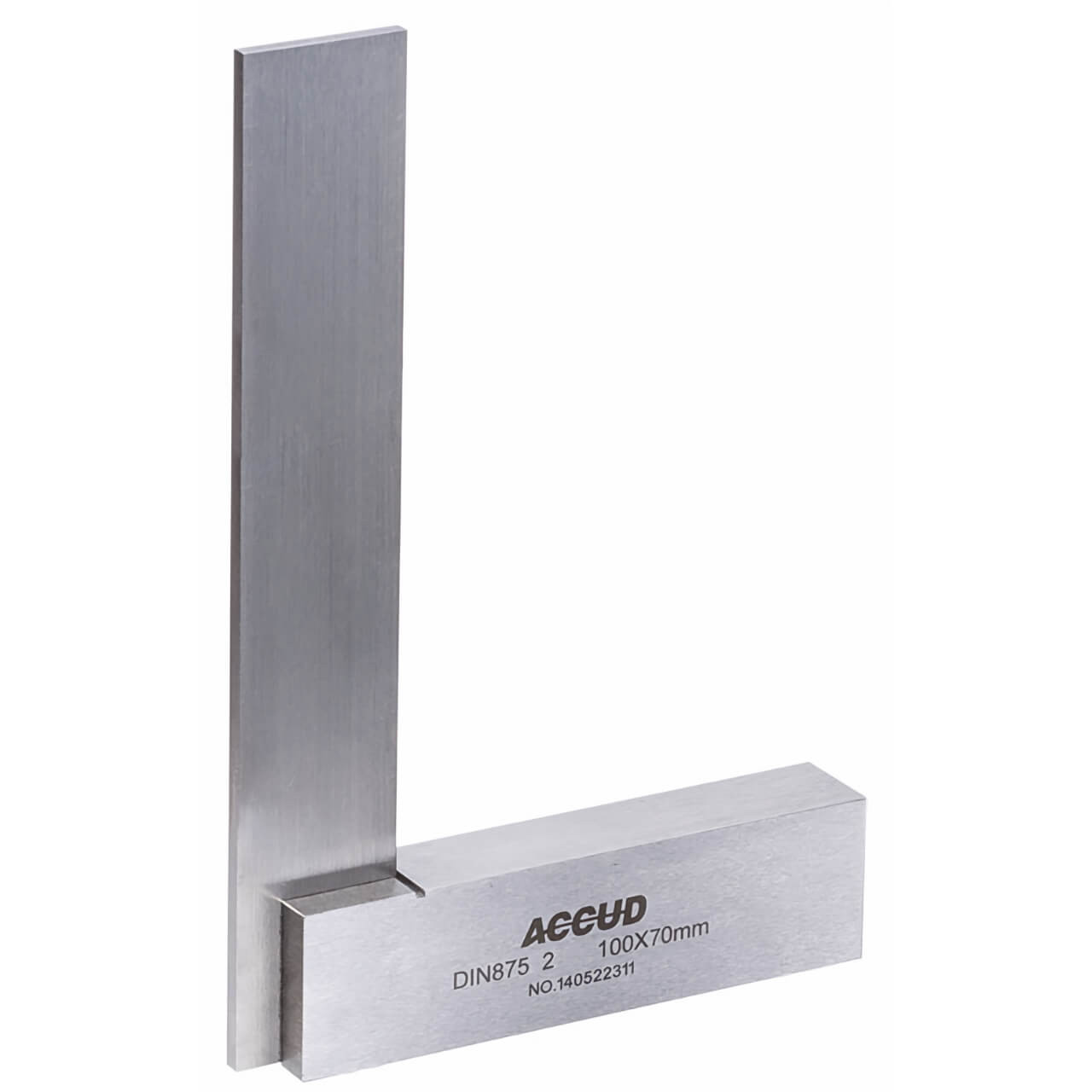 Accud 100x70mm Machine Square with Wide Base