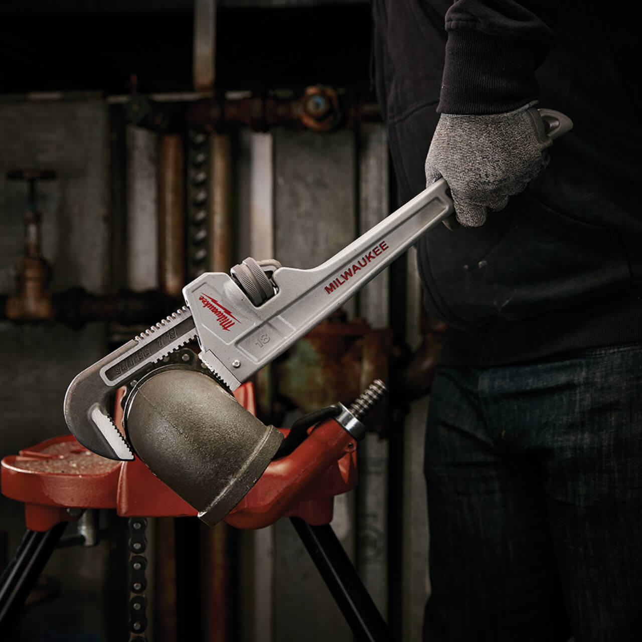 Milwaukee 457mm Aluminium Pipe Wrench