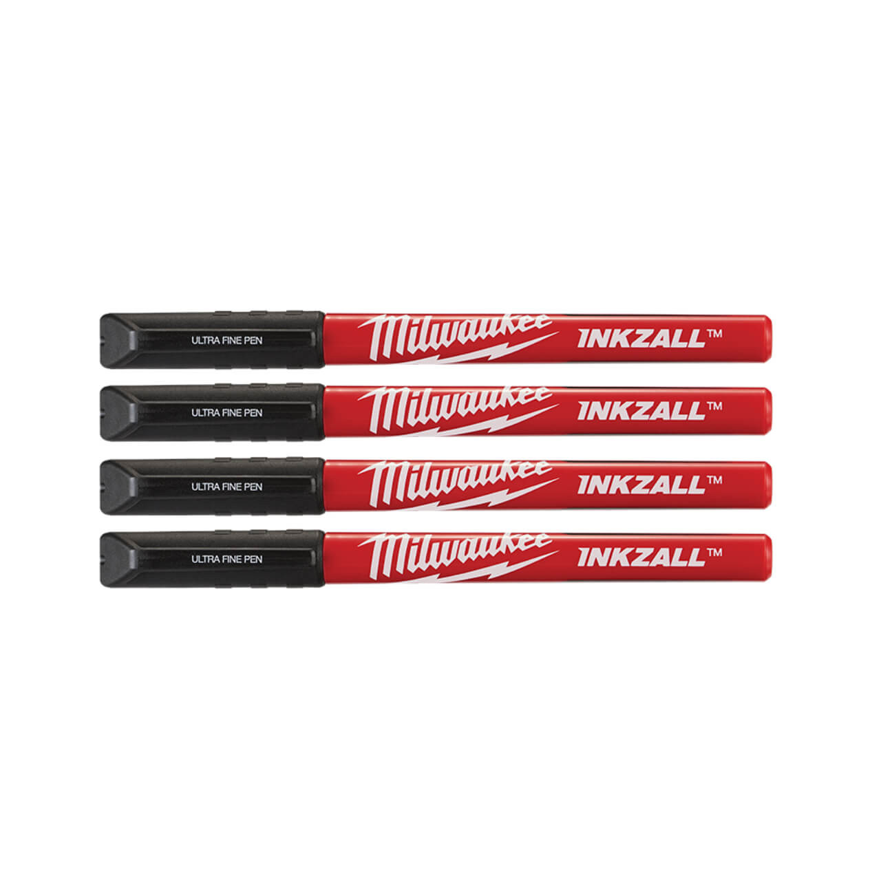 Milwaukee Inkzall Black Ultra Fine Point Pen 4pk