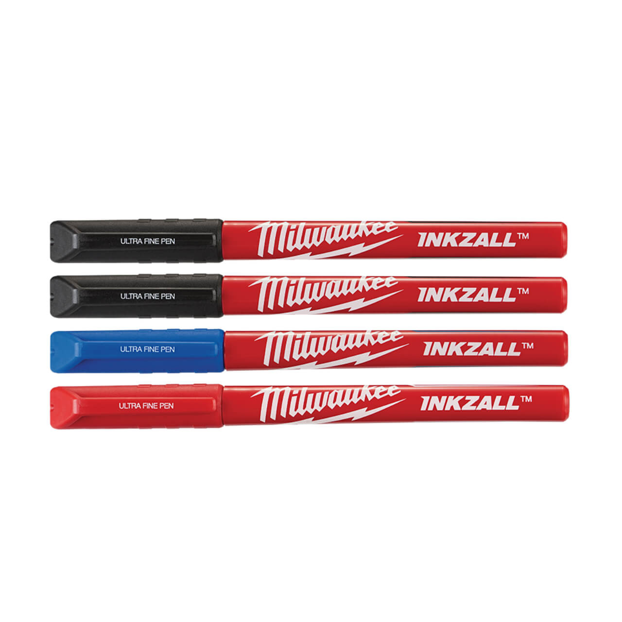 Milwaukee Inkzall Colour Ultra Fine Point Pen 4pk