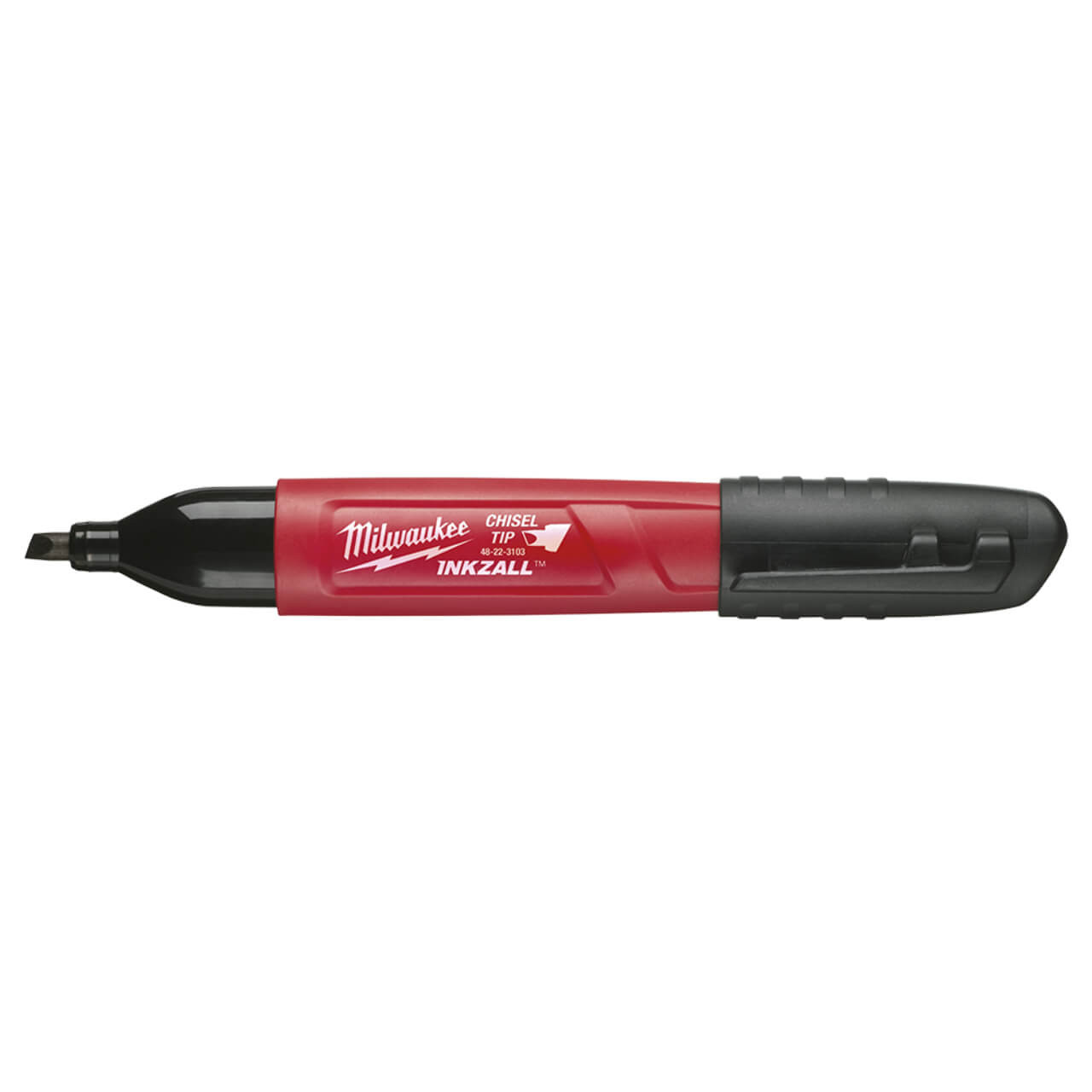 Milwaukee Inkzall Black Medium Chisel Marker