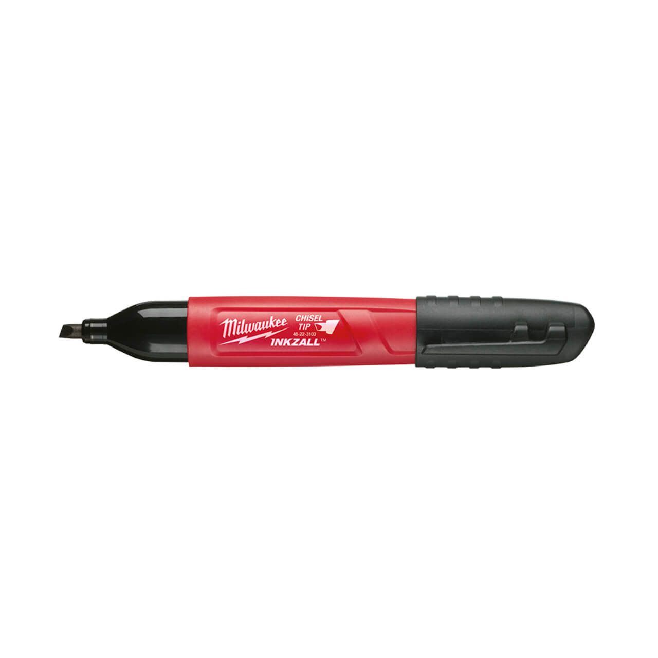 Milwaukee Inkzall Black Chisel Tip Marker 36pk