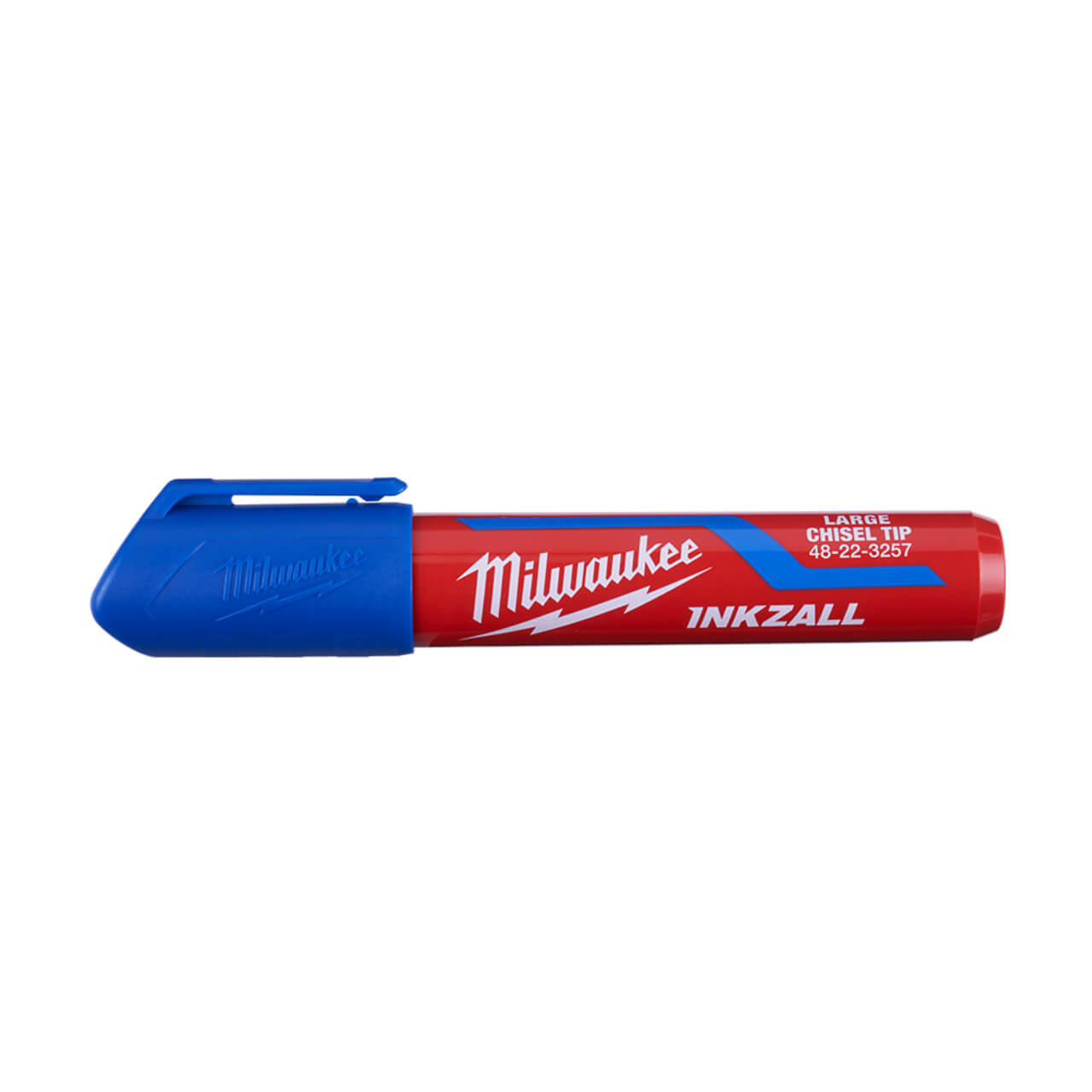 Milwaukee Inkzall Blue Large Chisel Tip Marker 12pk