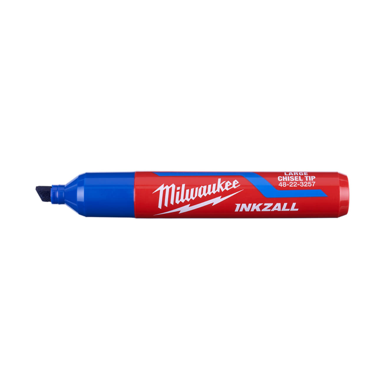 Milwaukee Inkzall Blue Large Chisel Tip Marker 12pk