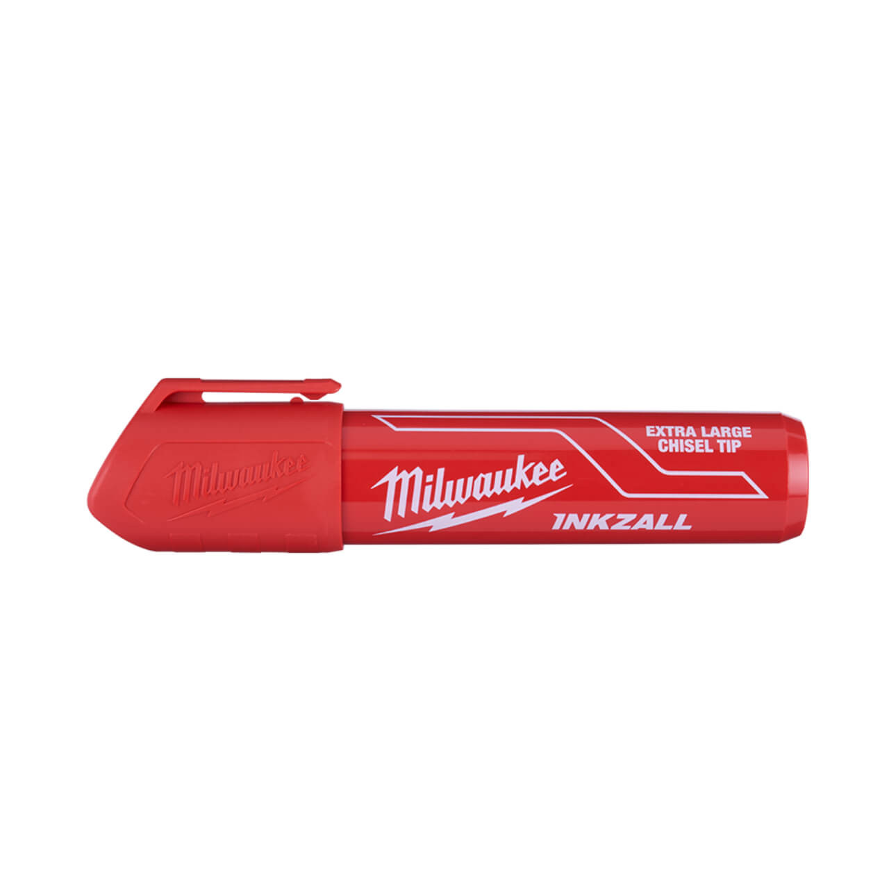 Milwaukee Inkzall Red Extra Large Chisel Tip Marker 12pk