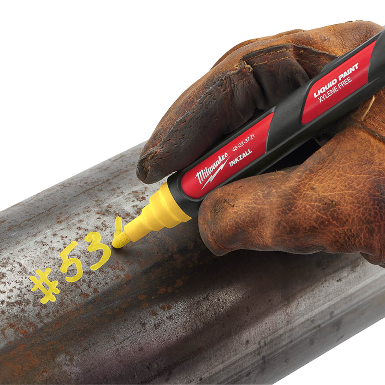 Milwaukee Inkzall Yellow Liquid Paint Marker 12pk