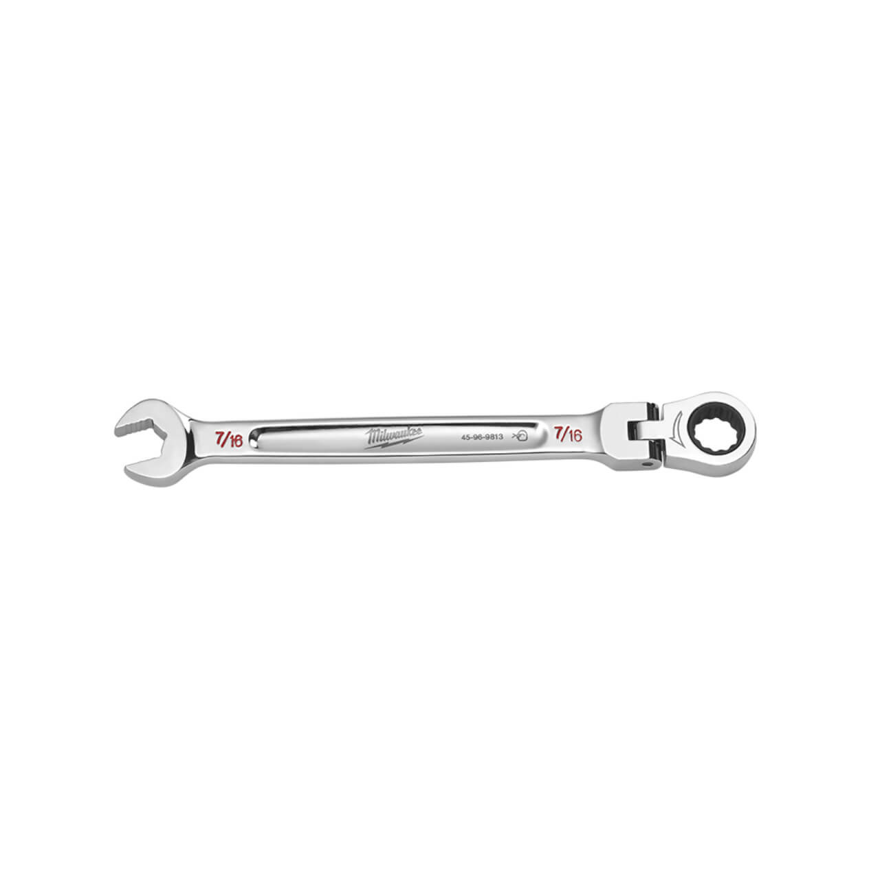 Milwaukee 7/16 Flex Head Ratcheting Combination Wrench Imperial