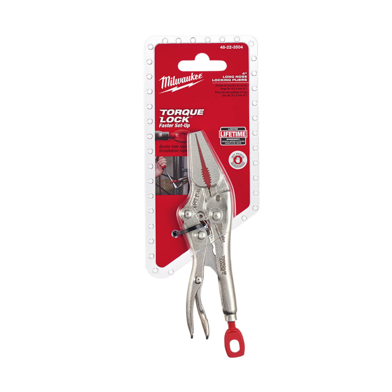Milwaukee Torque Lock 101mm Long Nose Locking Pliers Milwaukee Torque Lock 101mm Long Nose Locking Pliers