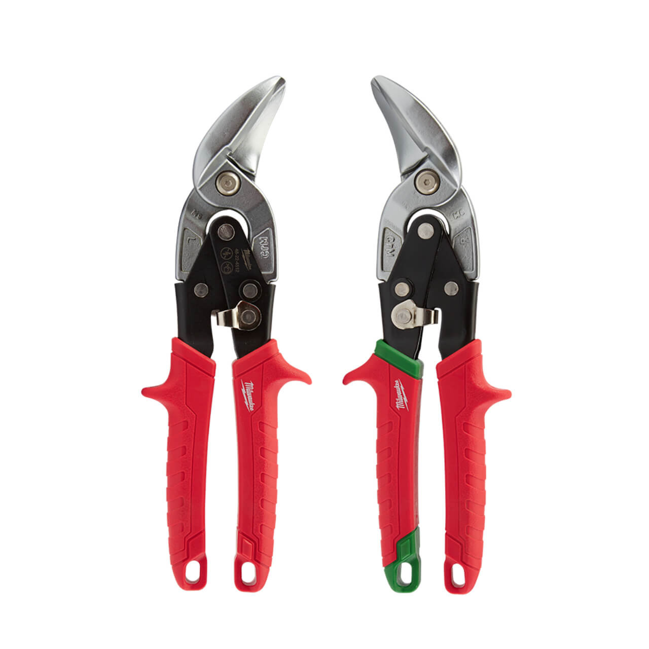 Milwaukee 250mm Offset Tin Snips Set 2pk