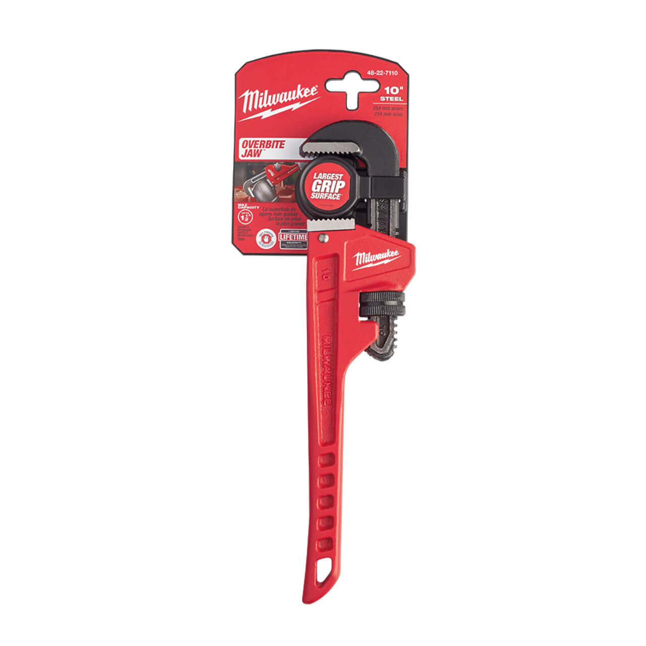 Milwaukee 254mm Steel Pipe Wrench
