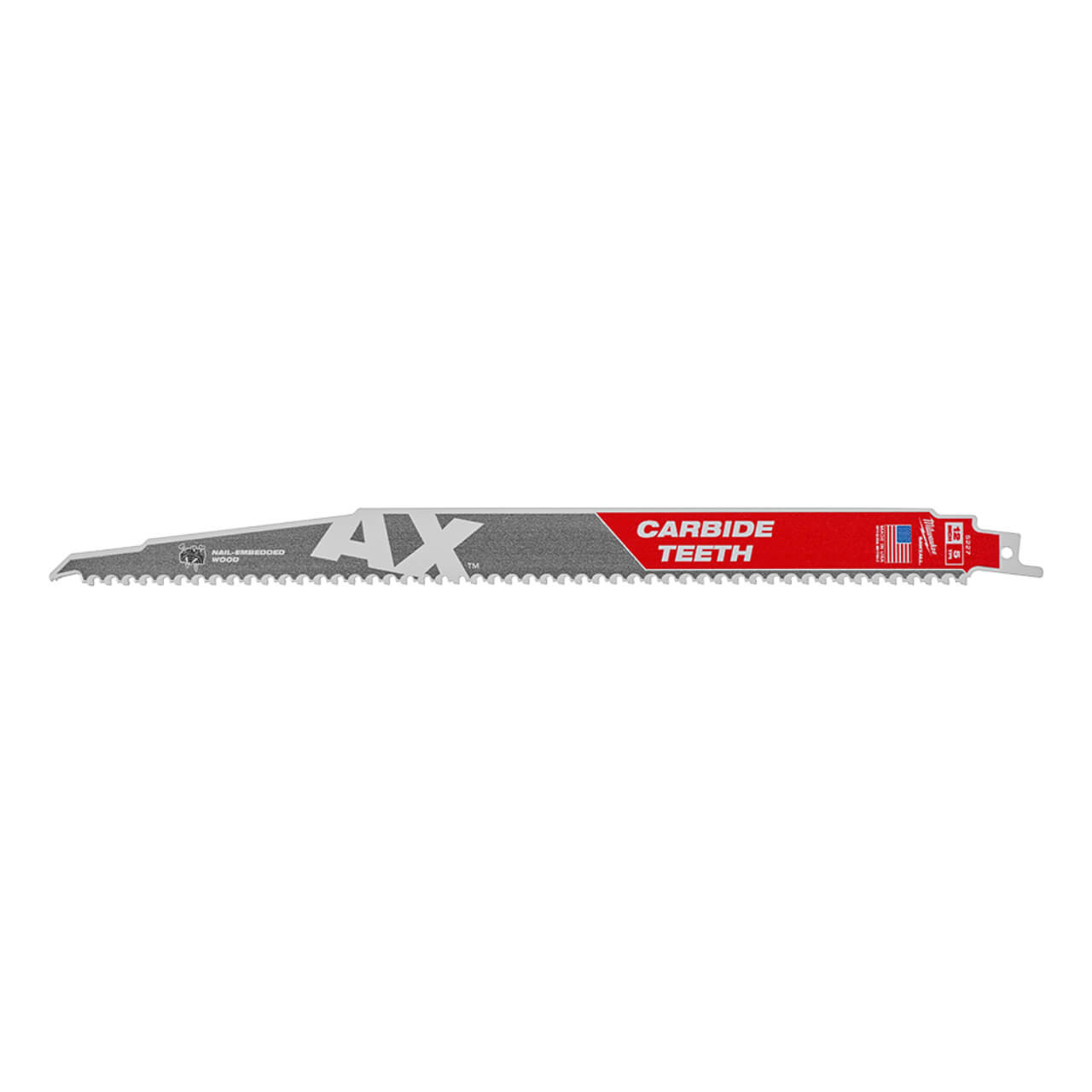 Milwaukee Sawzall 300mm The Ax With Carbide Teeth Wood Demolition Reciprocating Saw Blade 3pk