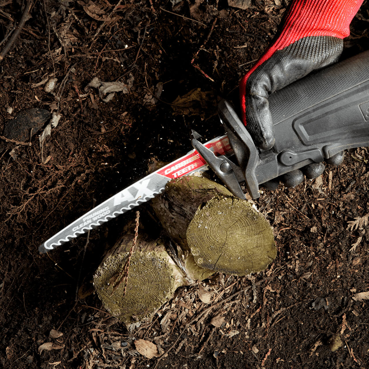 Milwaukee Sawzall 225mm The Ax With Carbide Teeth For Pruning & Clean Wood Reciprocating Saw Blade