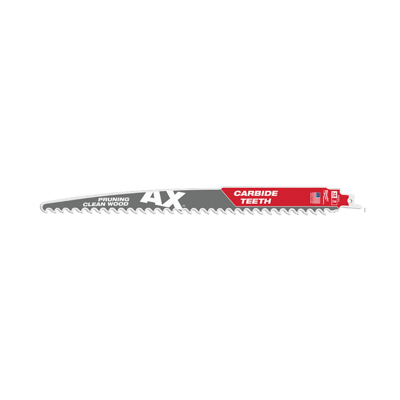 Milwaukee Sawzall 305mm The Ax With Carbide Teeth For Pruning & Clean Wood Reciprocating Saw Blade