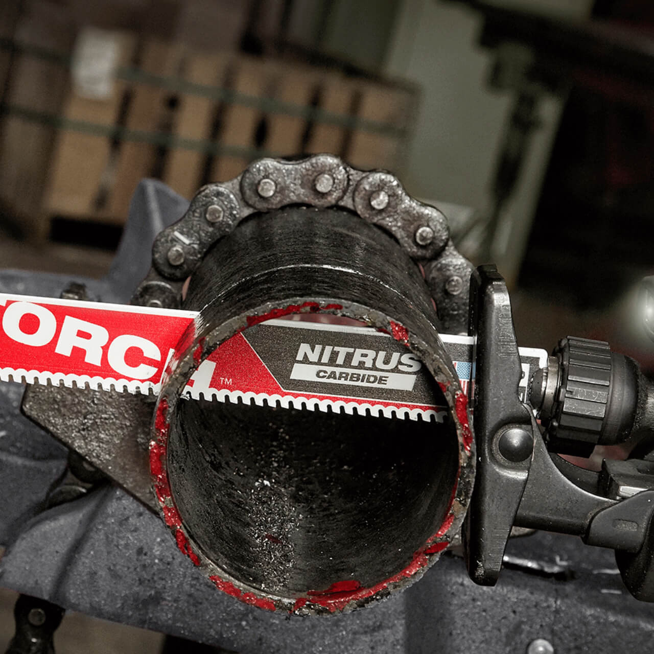 Milwaukee Sawzall 230mm 7tpi The Torch With Nitrus Carbide Reciprocating Saw Blade