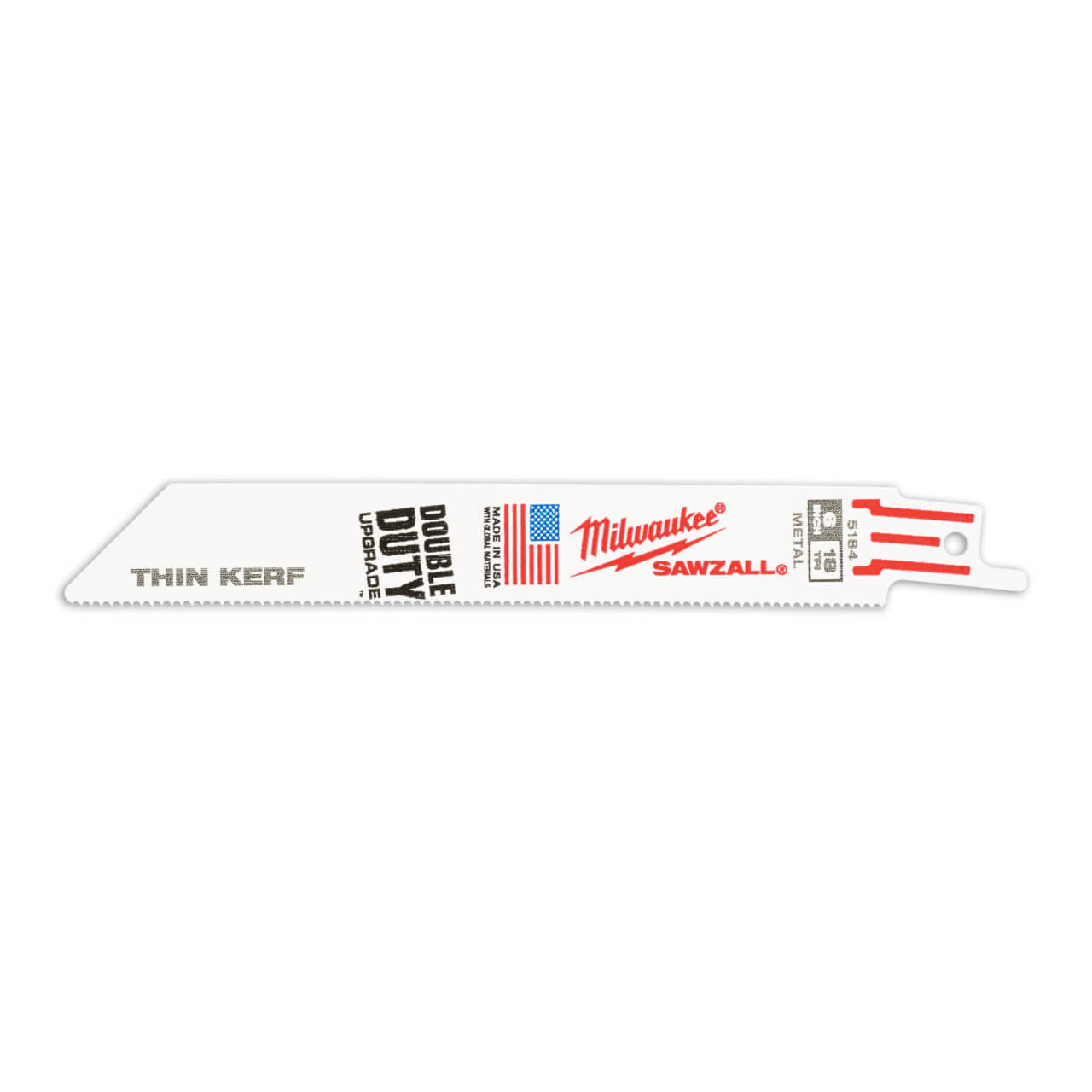 Milwaukee Sawzall 150mm 18tpi Thin Kerf Reciprocating Saw Blade 50pk