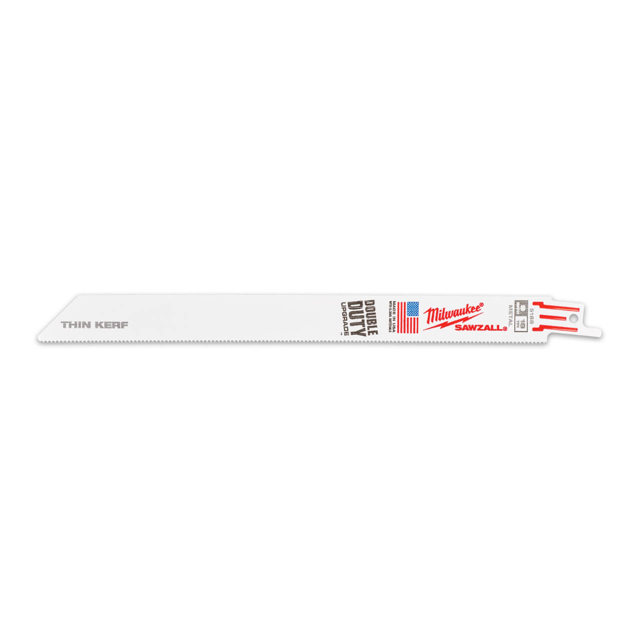 Milwaukee Sawzall 230mm 18tpi Thin Kerf Reciprocating Saw Blade 50pk