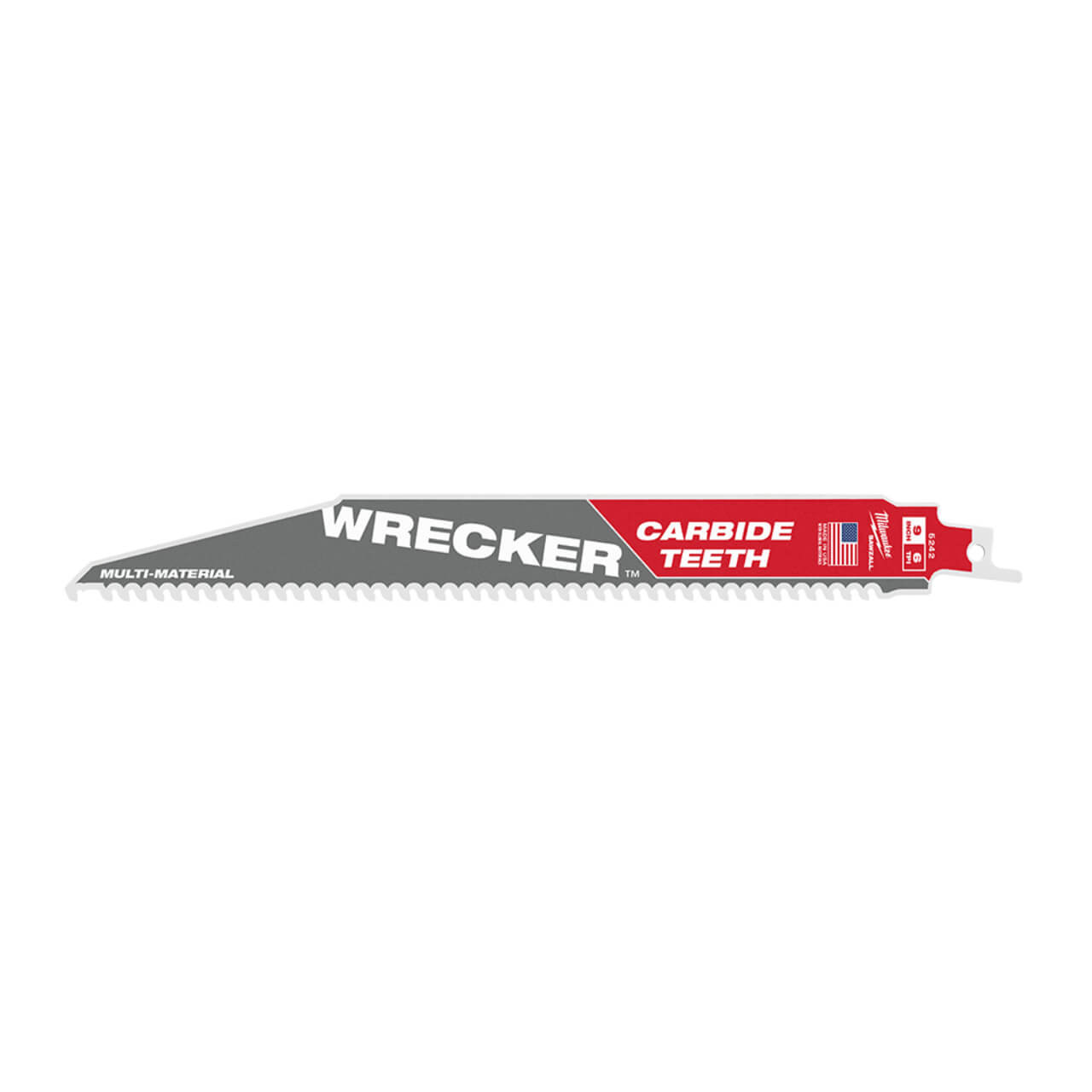 Milwaukee Sawzall 230mm 6tpi The Wrecker With Carbide Teeth Reciprocating Saw Blade