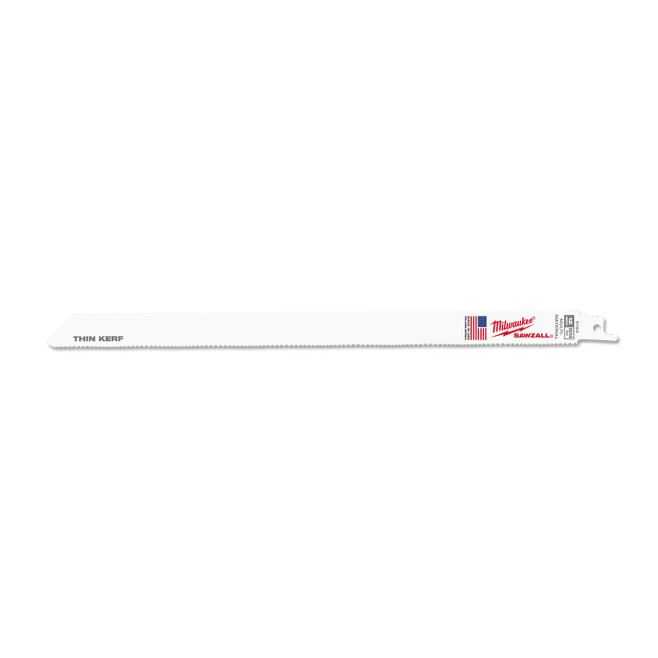 Milwaukee Sawzall 300mm 10/14tpi Thin Kerf General Purpose Reciprocating Saw Blade 5pk