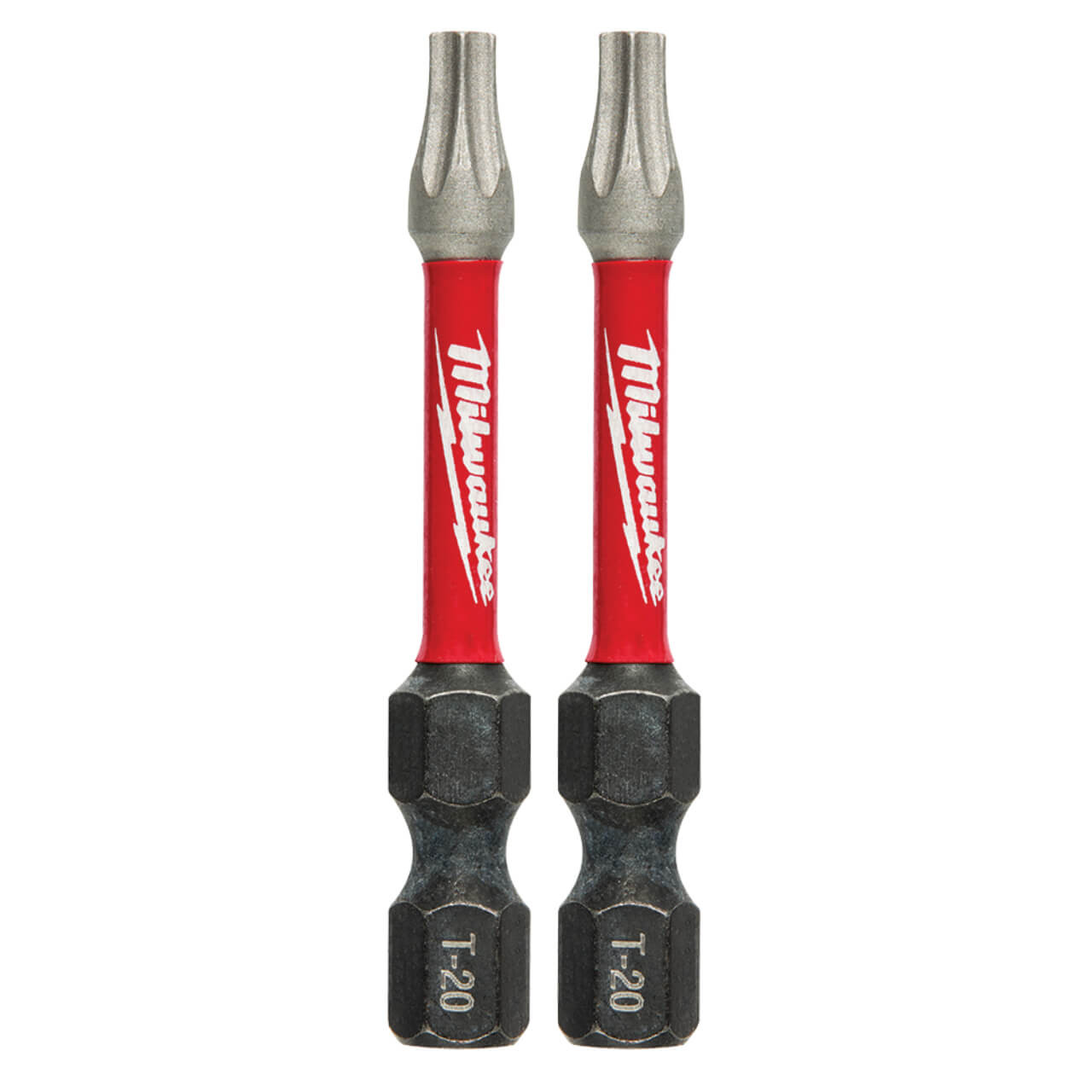 Milwaukee SHOCKWAVE 50mm (2”) T20 Torx Power Bit 2pk