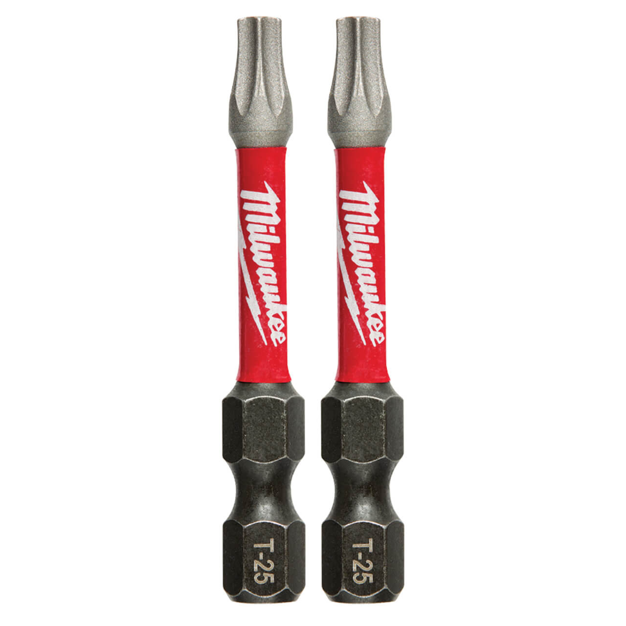 Milwaukee SHOCKWAVE 50mm (2”) T25 Torx Power Bit 2pk