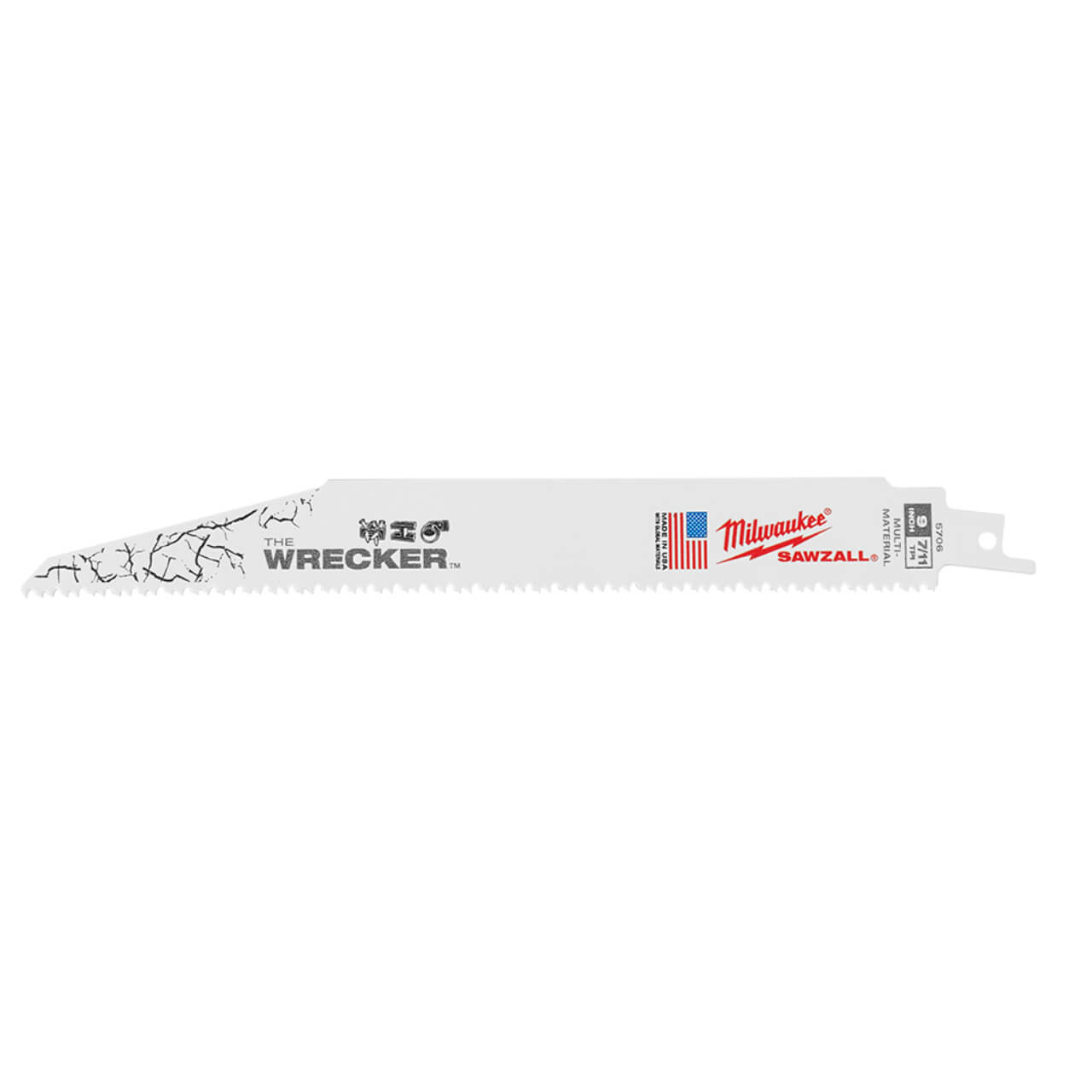 Milwaukee Sawzall 230mm 7/11tpi The Wrecker General Purpose Reciprocating Saw Blade 100pk