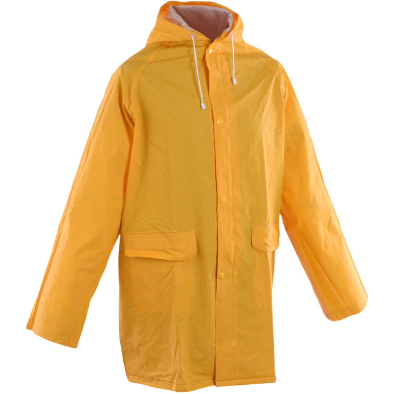 Yellow 3/4 Length PVC Rain Jacket 2XL