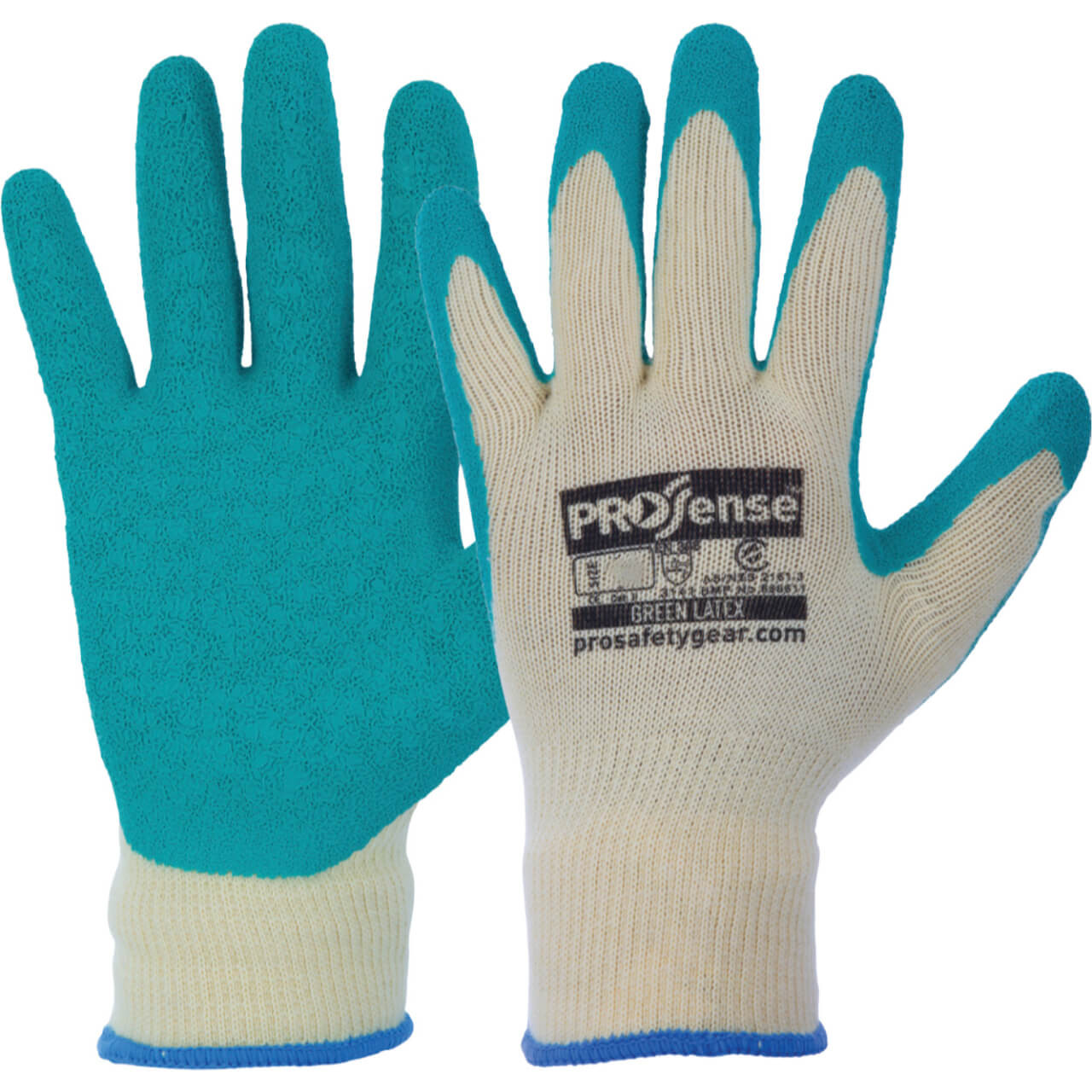 Glove Knitted Poly/Cotton Latex Dip Size 9