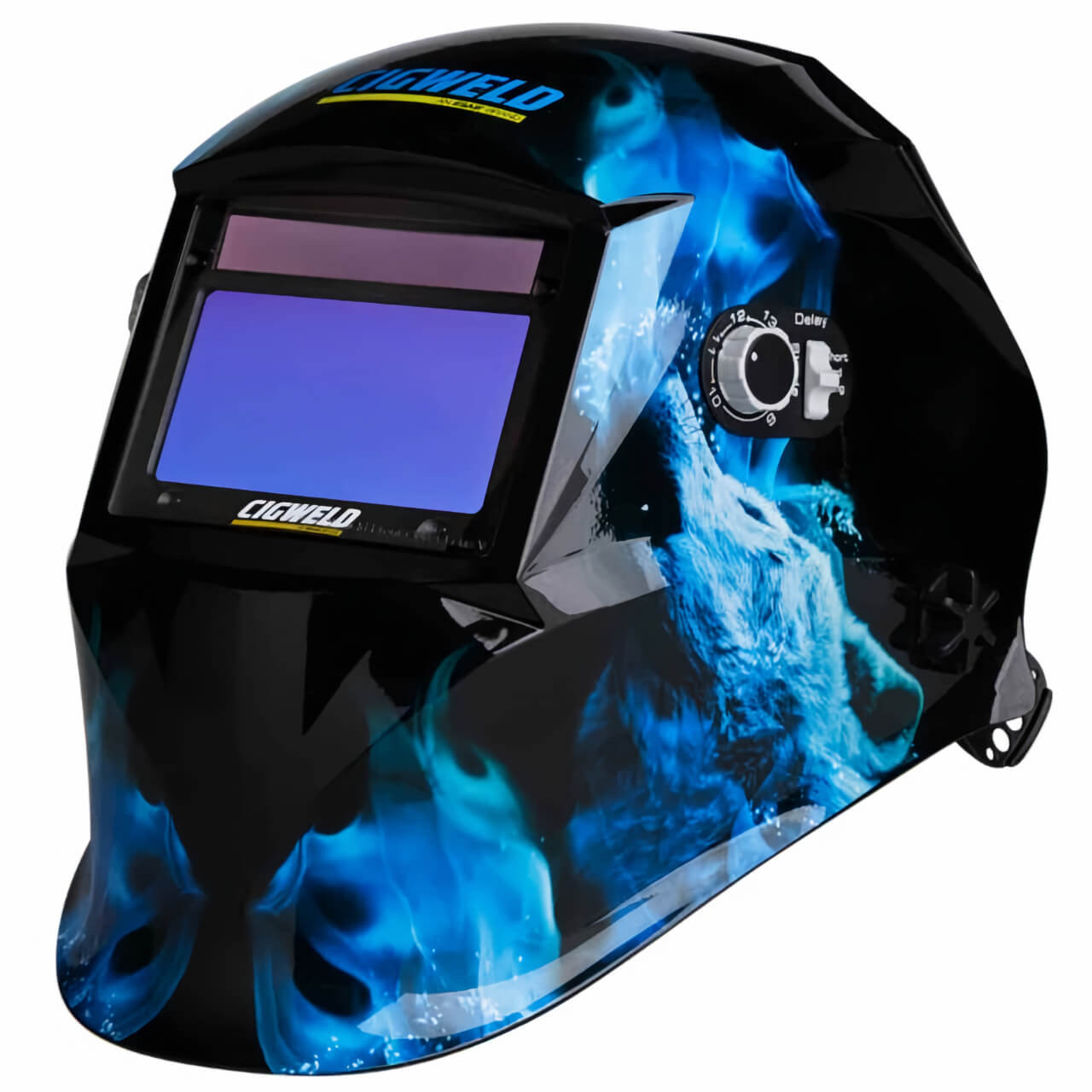 ProLite Adjustable Shade Auto-Darkening Welding Helmet- Howling Wolf