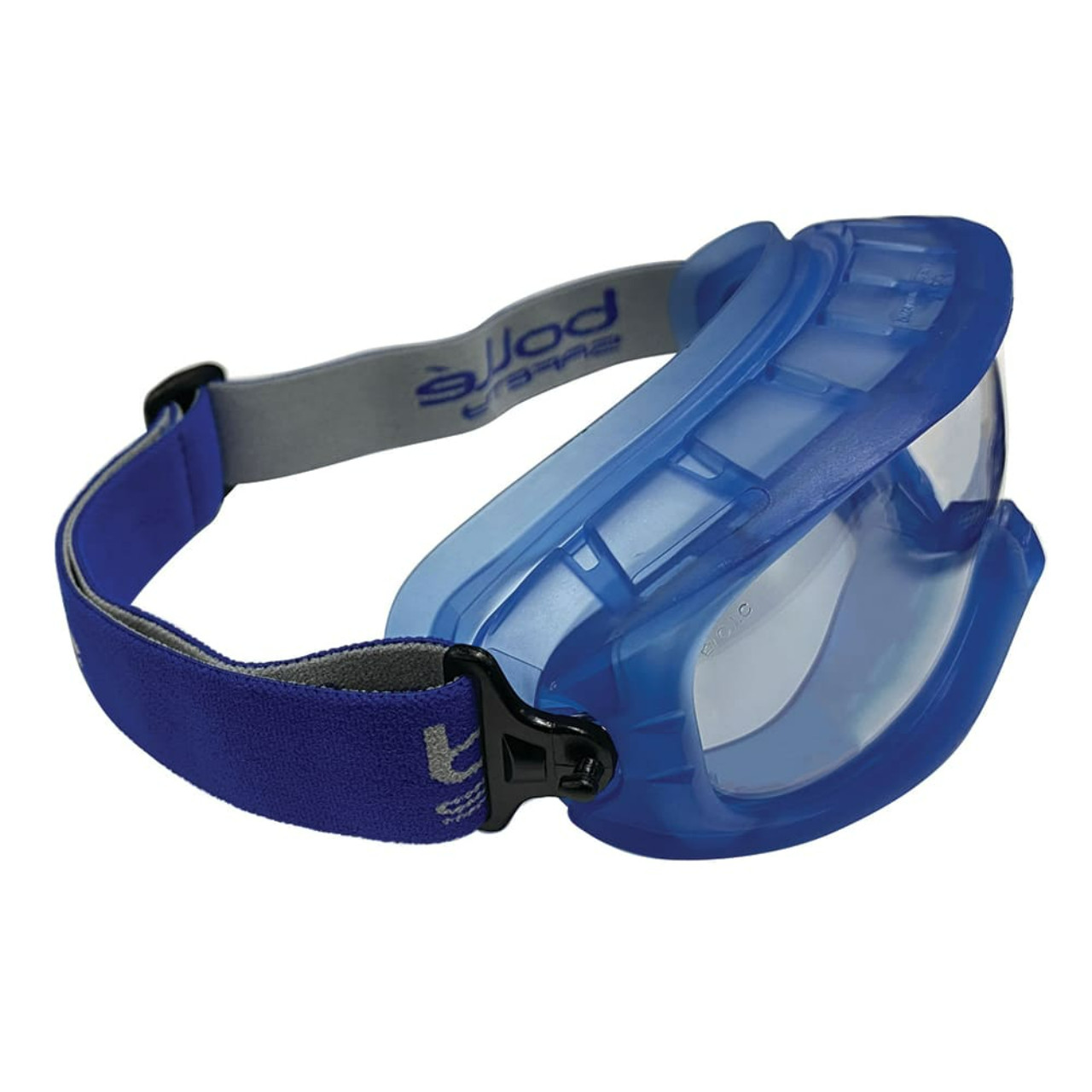 Bolle Atom Goggle Clear - Top Vent Closed - Blue & Grey Strap