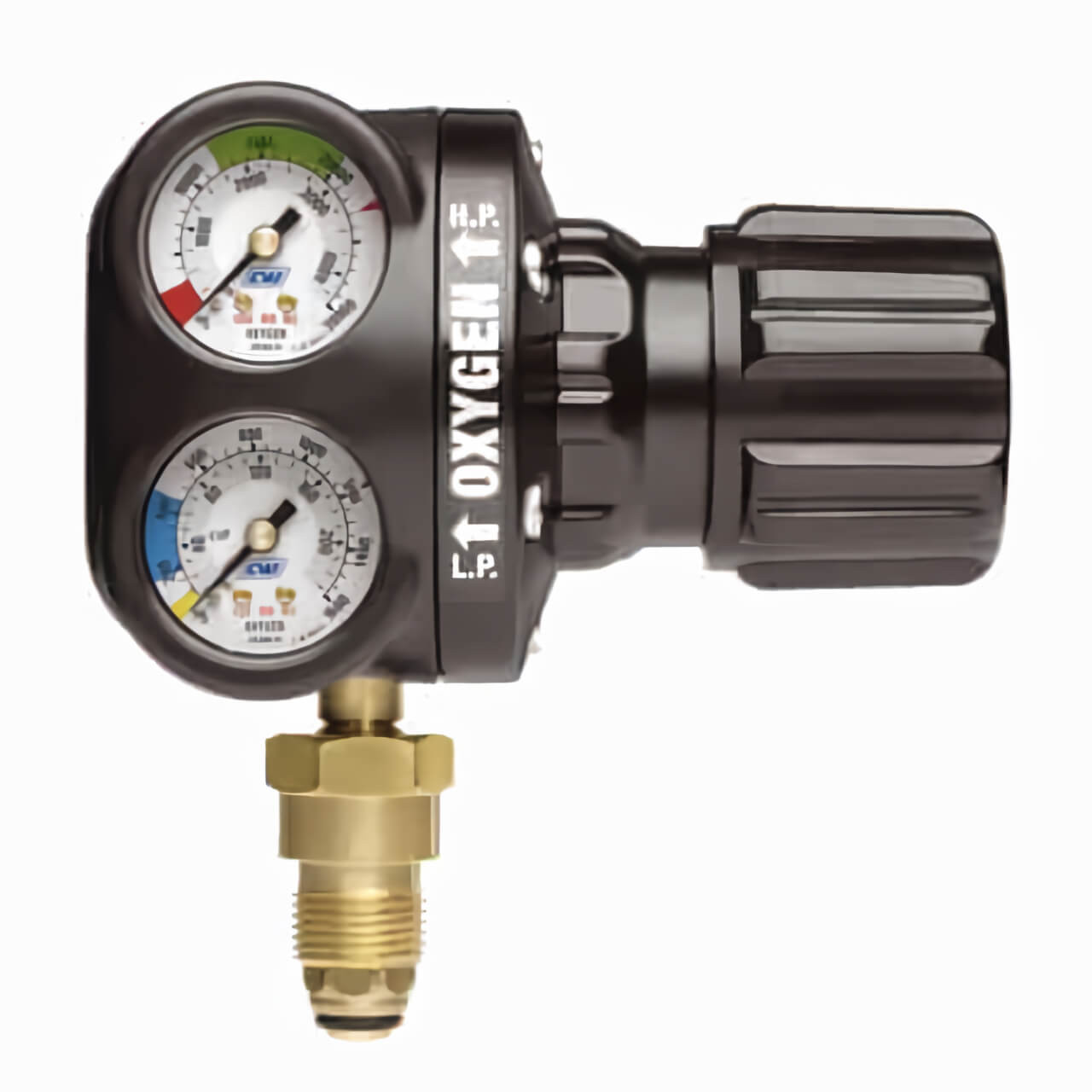 Cigweld Comet EDGE 1000kpa Oxygen Regulator Vertical Inlet with GasGuard