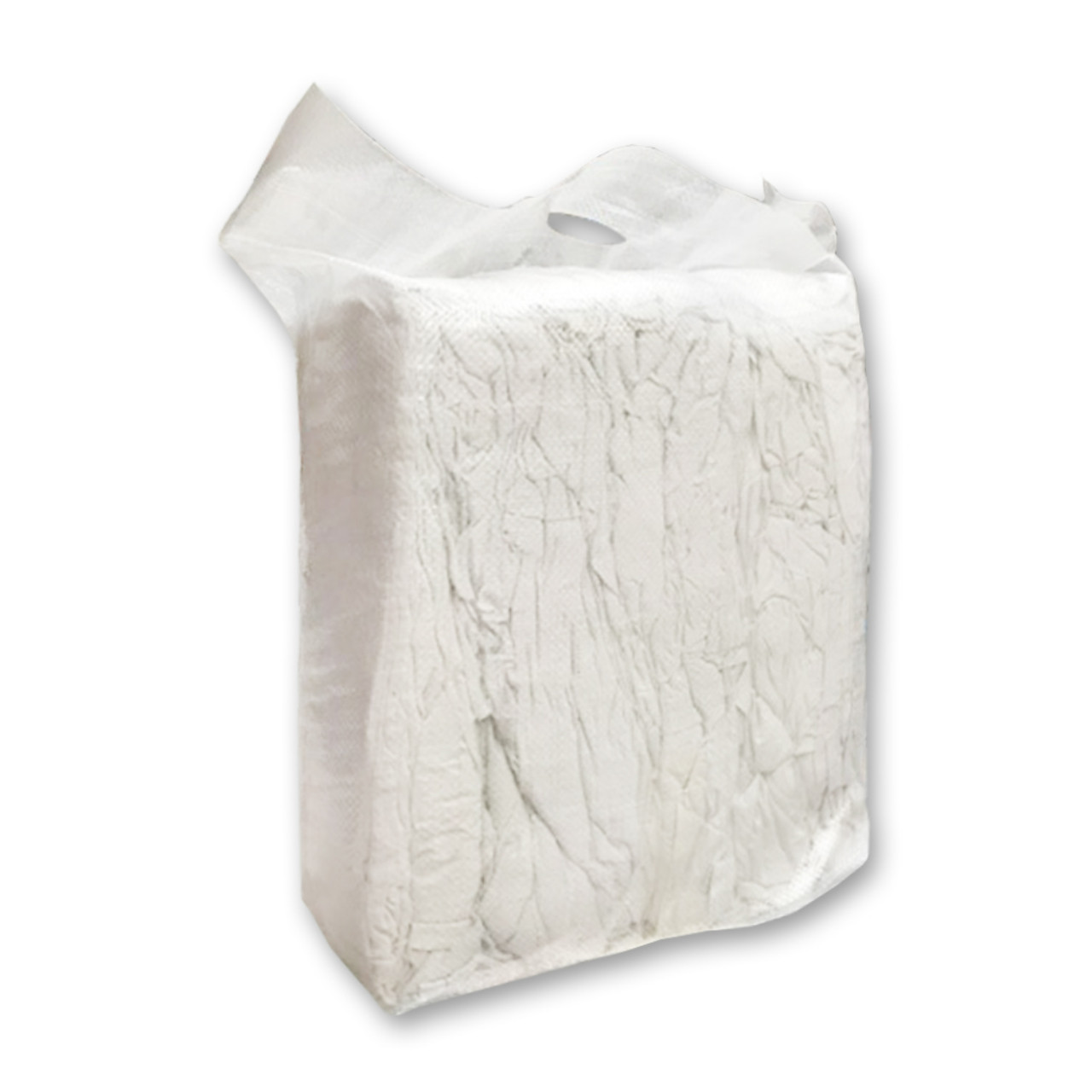 White Cotton T Shirt Rags 10kg Bag