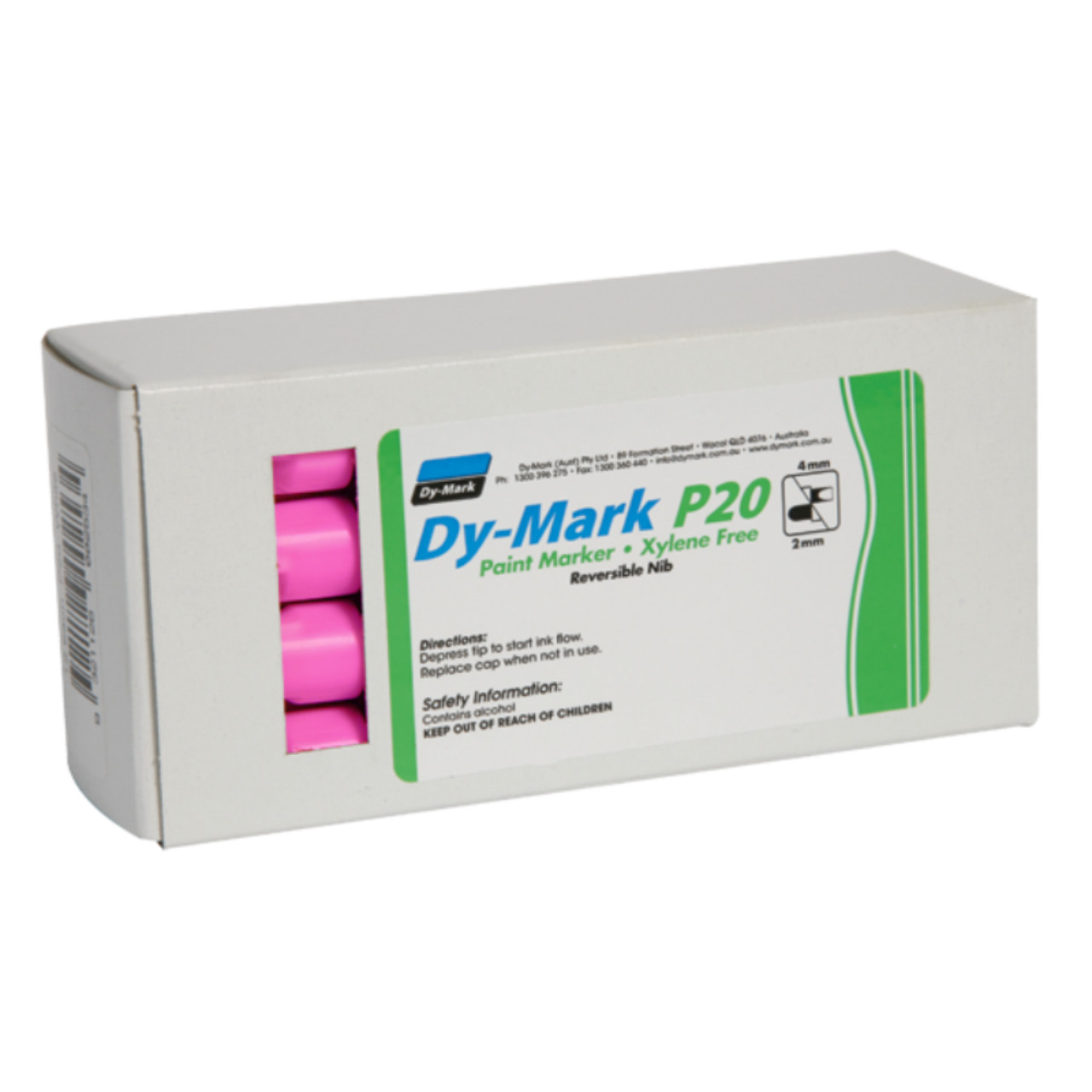 Dy-Mark P20 Paint Marker Pink 12/pk