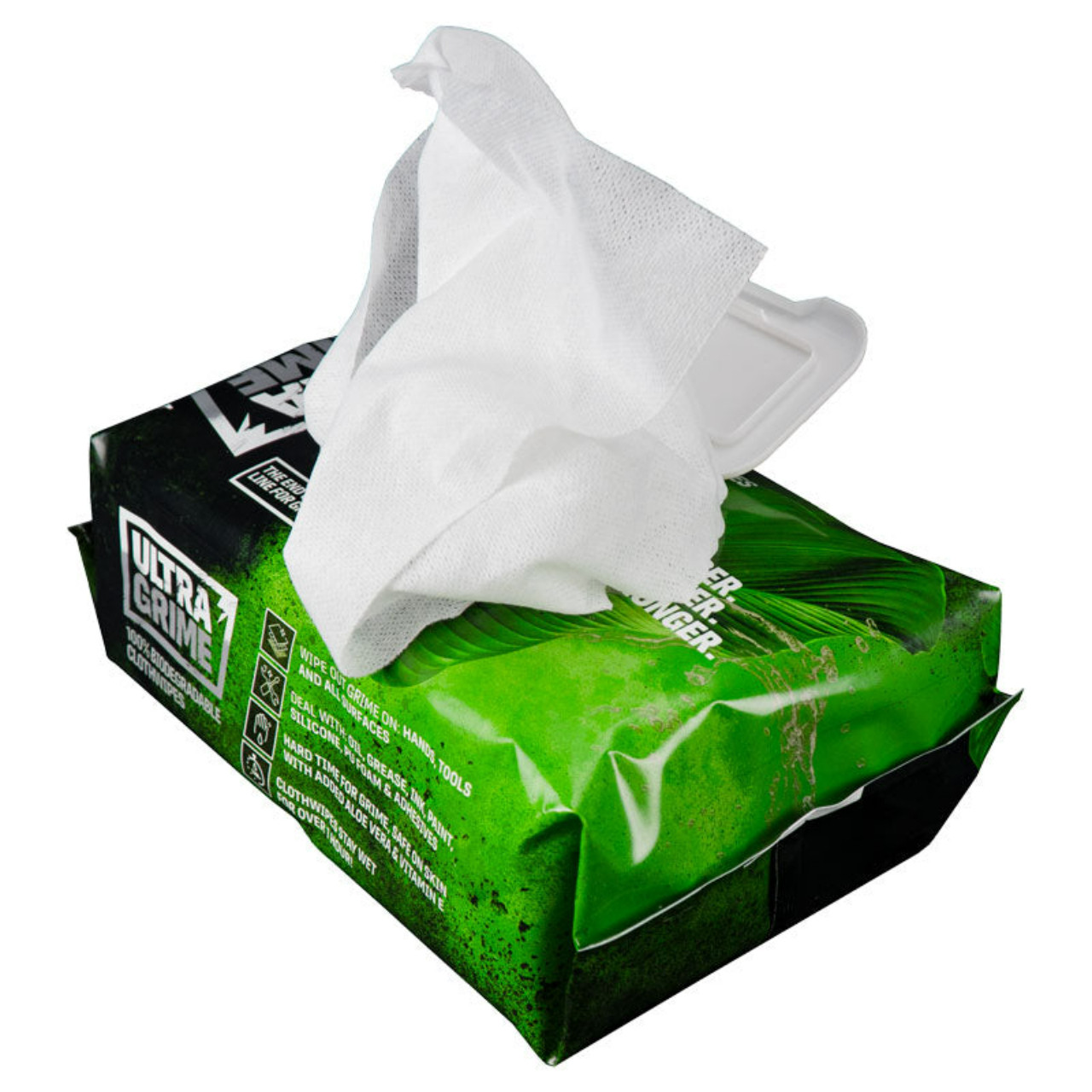 Ultragrime Pro, Biogradable Wipes 100pk